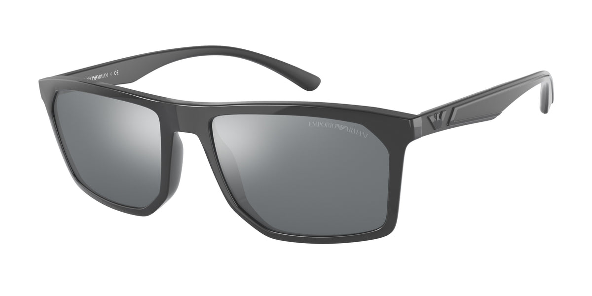 Emporio Armani EA4164 Irregular Sunglasses 54516G-Grey 57-145-18 - Color Map Grey