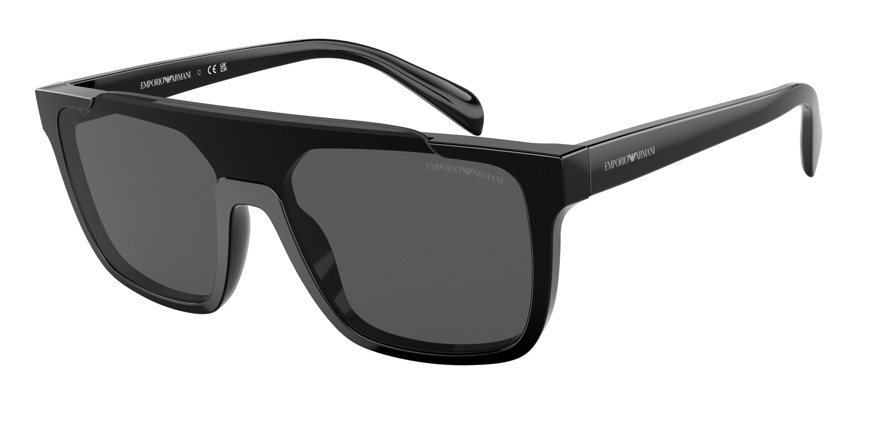 Emporio Armani EA4193F Square Sunglasses  501787-Shiny Black 31-145-131 - Color Map Black
