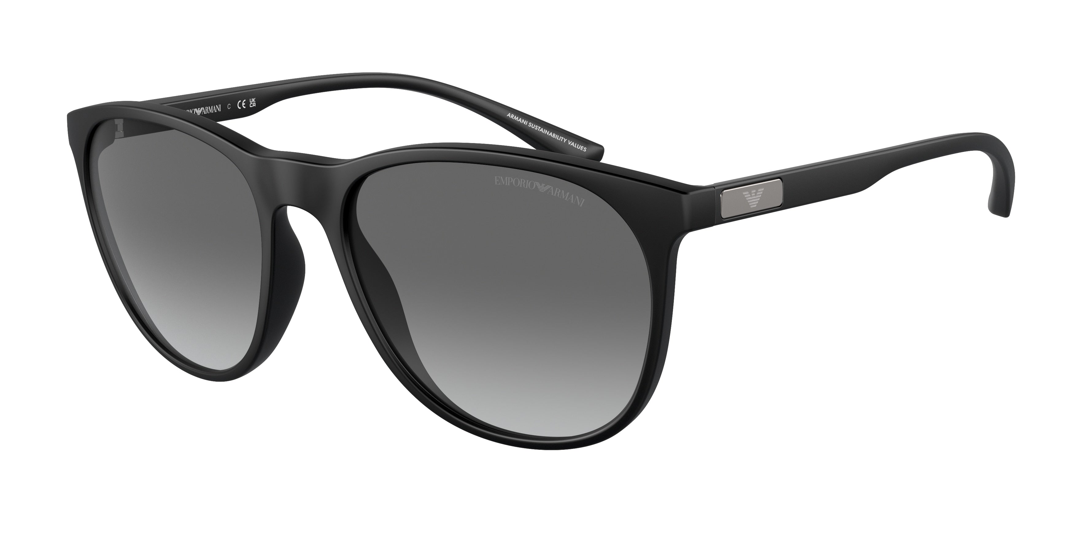 Emporio Armani EA4210 Phantos Sunglasses 500111-Matte Black 56-145-18 - Color Map Black