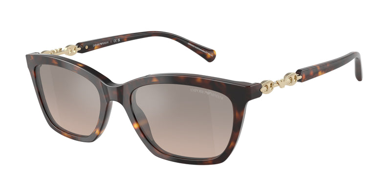 Emporio Armani EA4238F Cat Eye Sunglasses 50266I-Shiny Havana 54-140-18 - Color Map Tortoise