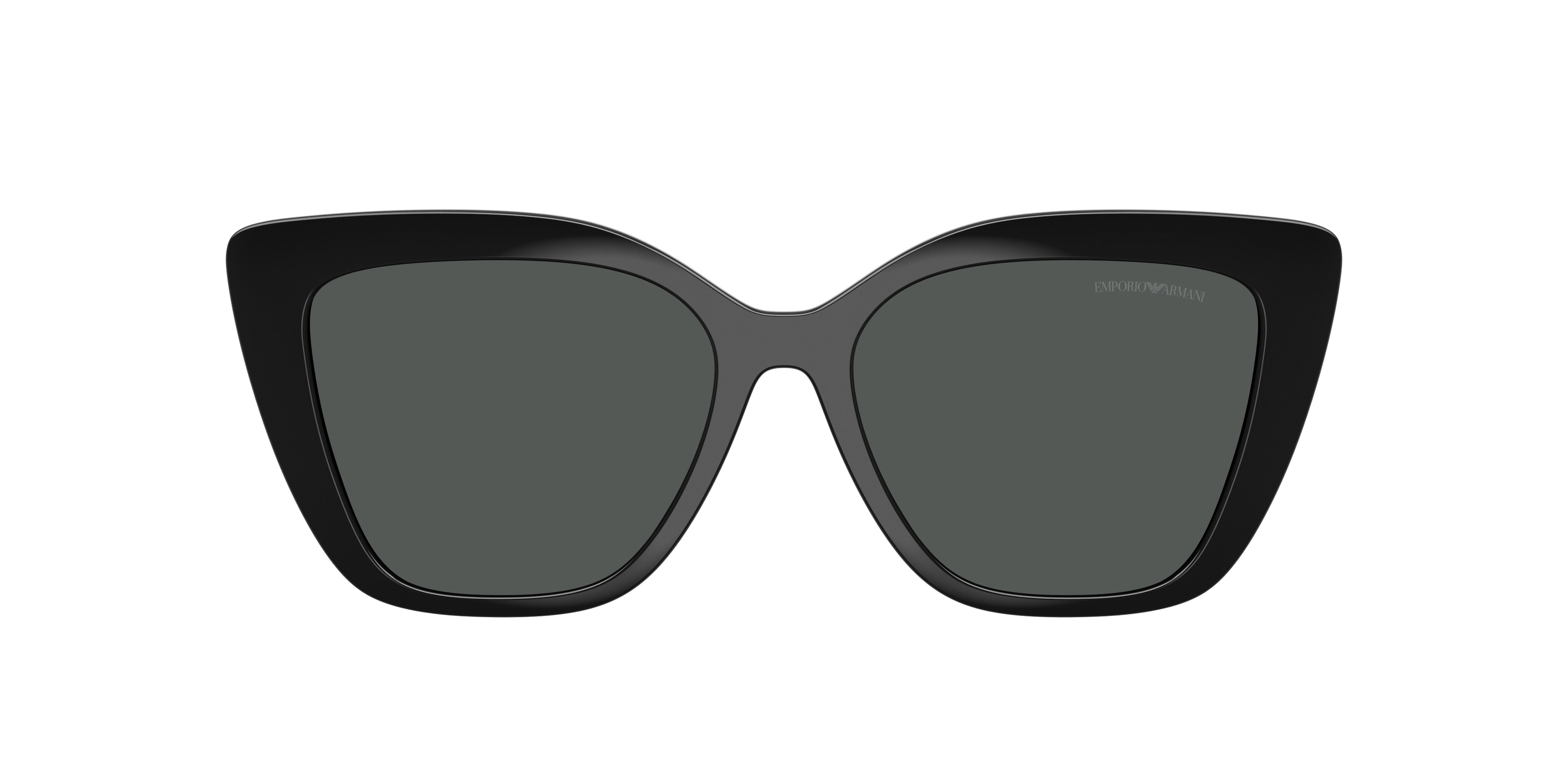 Emporio Armani EA4254C Cat Eye Clip-On 501787-Shiny Black 54--16 - Color Map Dark Grey