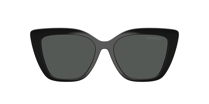Emporio Armani EA4254C Cat Eye Clip-On 501787-Shiny Black 54--16 - Color Map Dark Grey