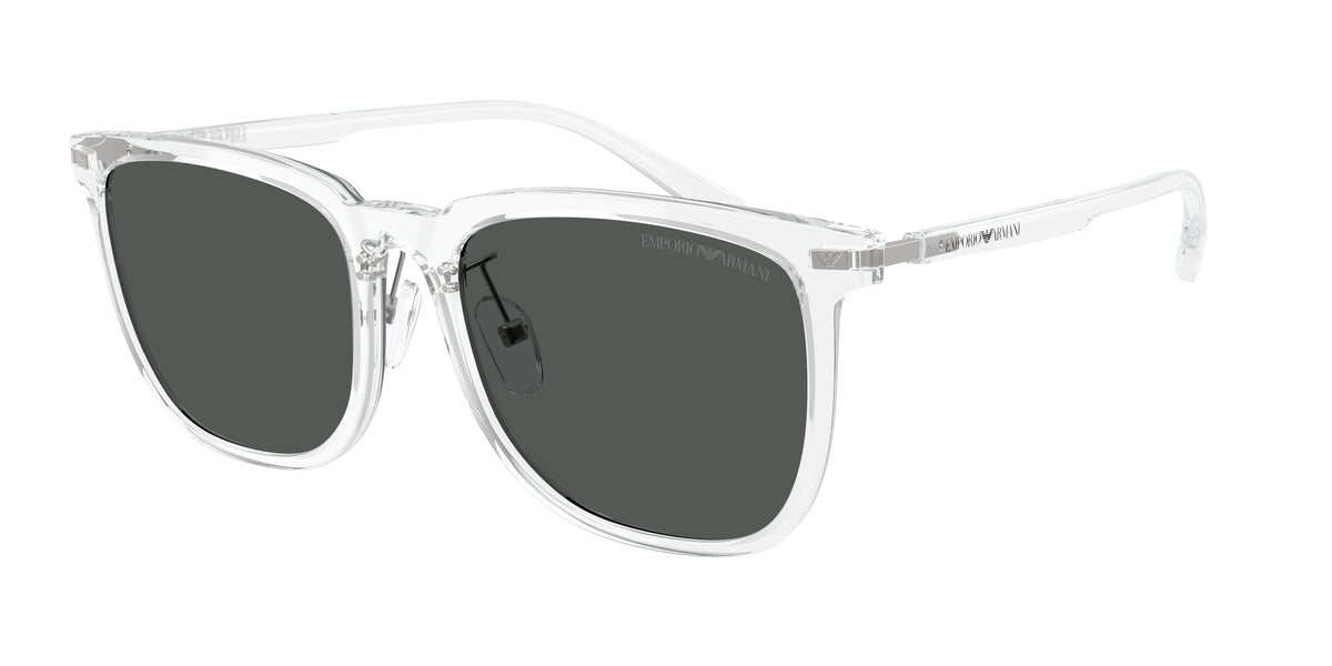Emporio Armani EA4255D Irregular Sunglasses 634487-Shiny Crystal 56-145-18 - Color Map Transparent