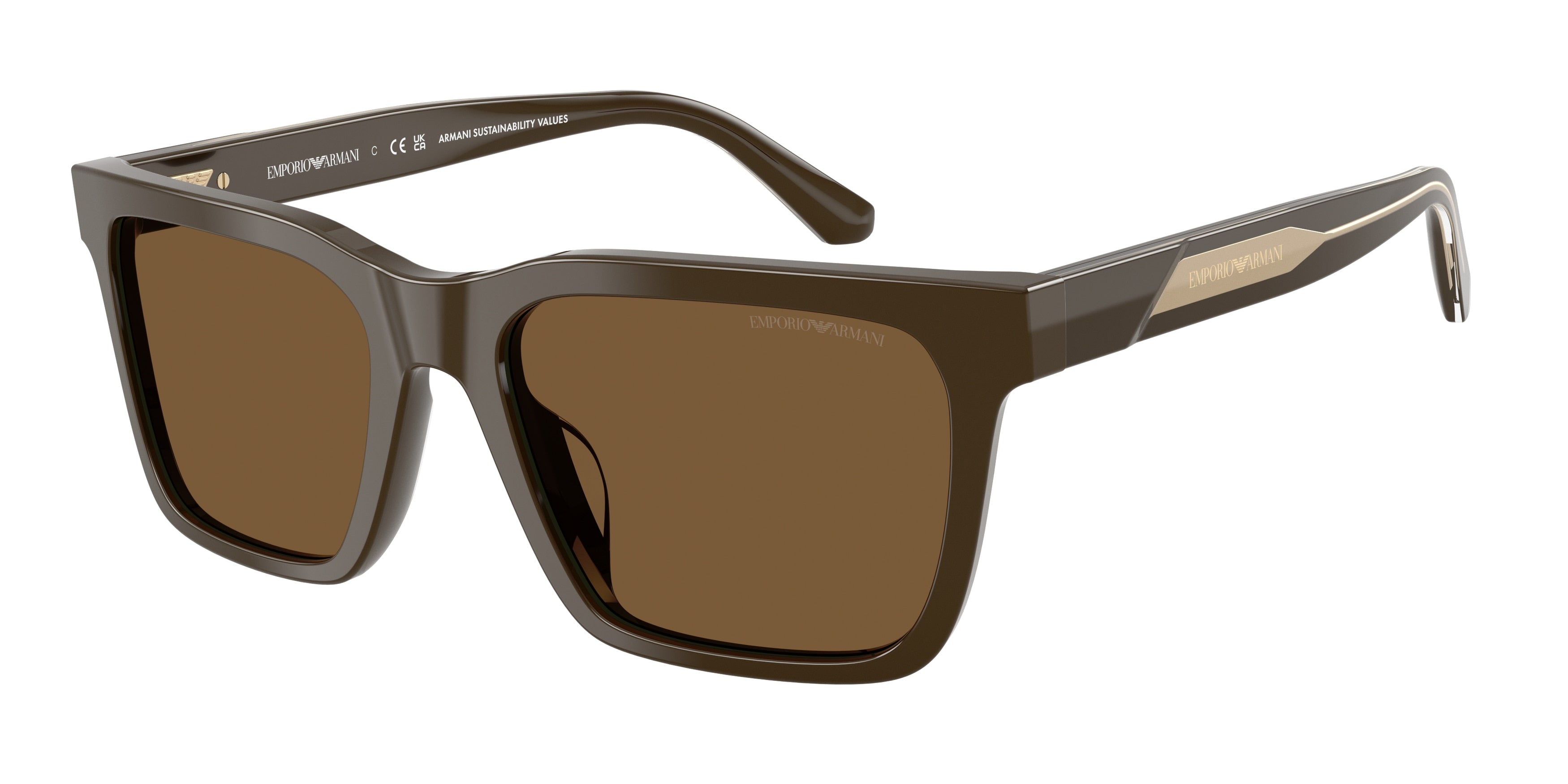 Emporio Armani EA4262U Square Sunglasses for Men — Free Shipping