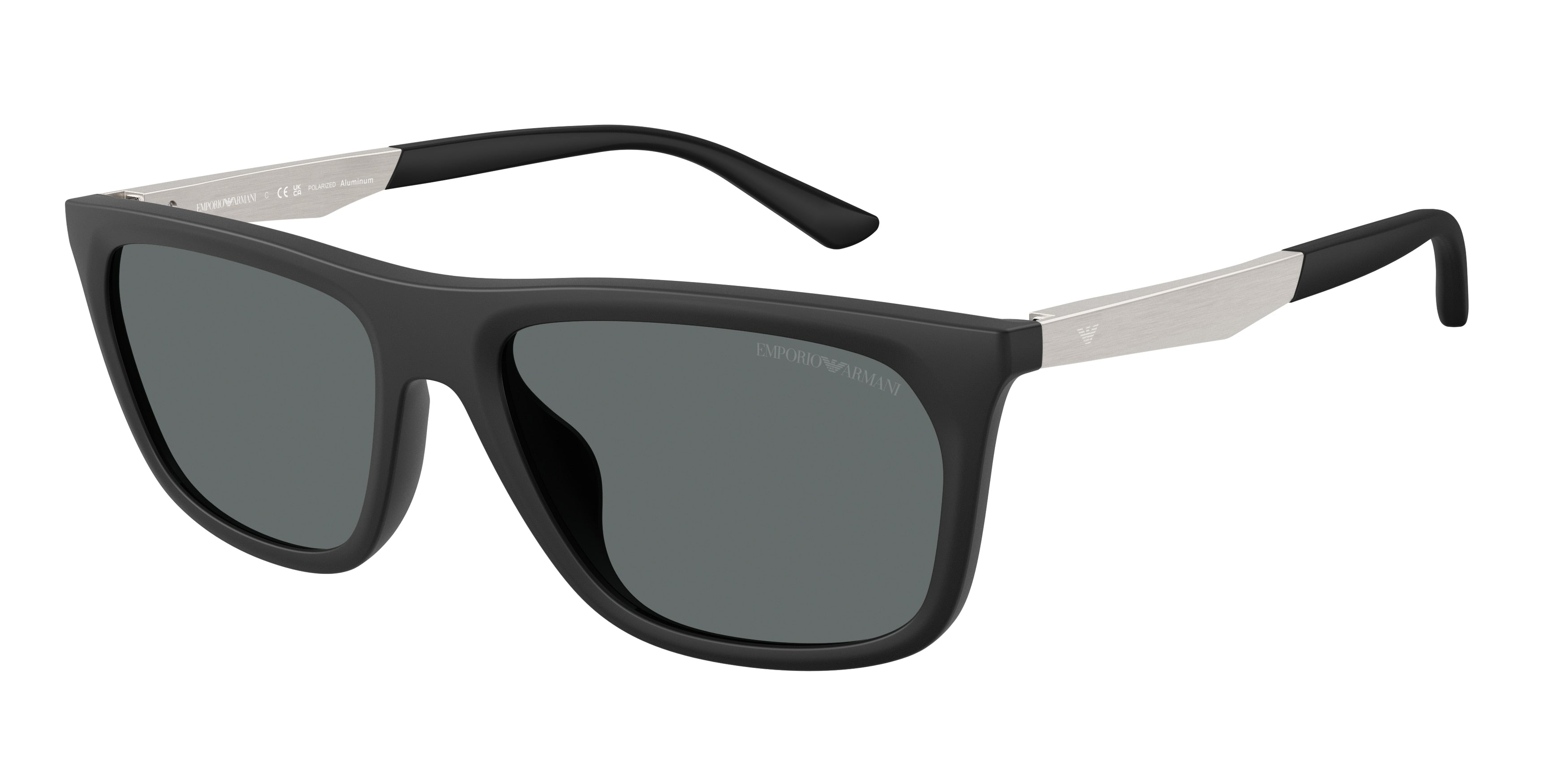 Emporio Armani EA4272U Pillow Sunglasses 500181-Matte Black 57-145-18 - Color Map Black