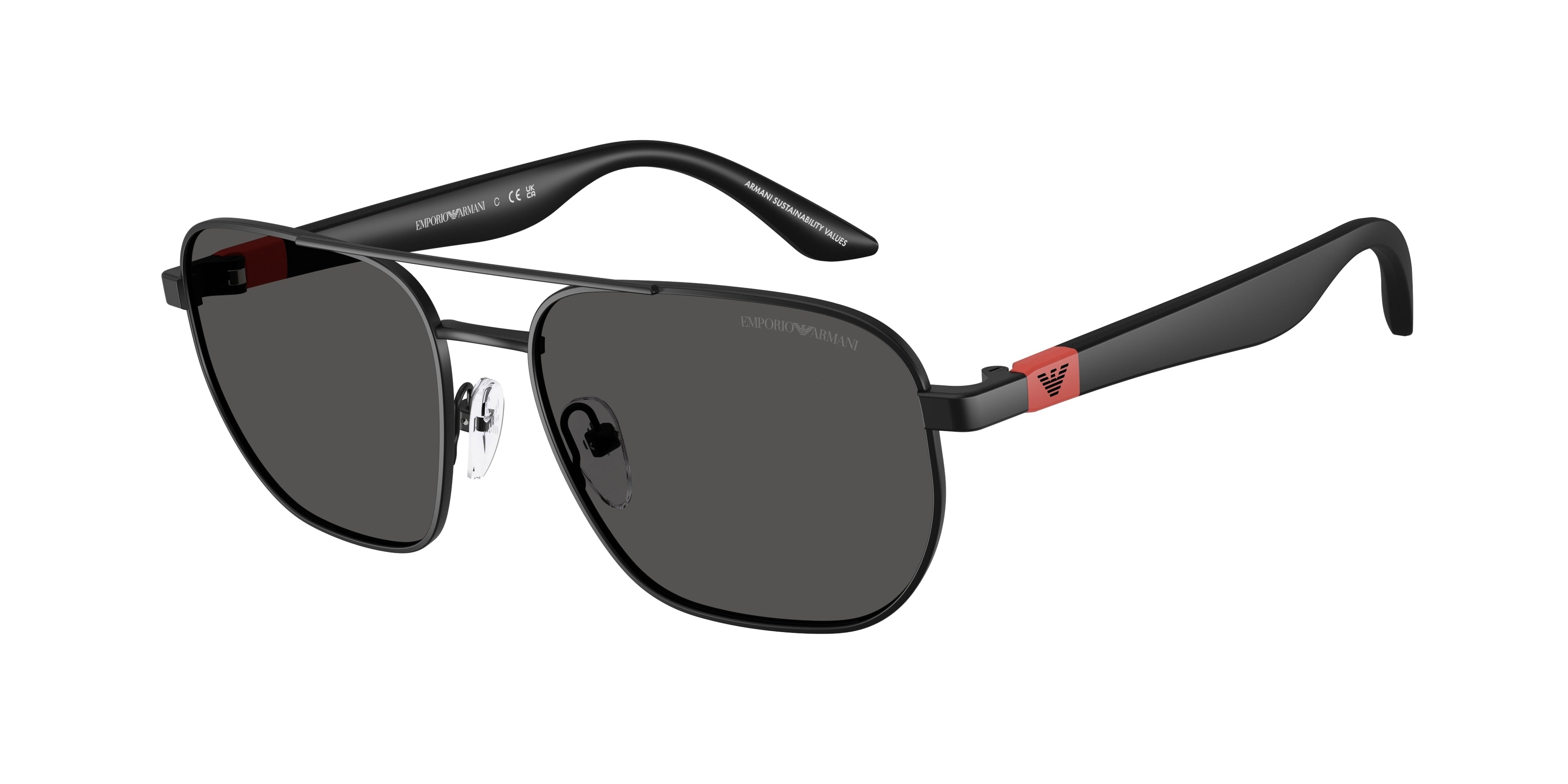 Emporio Armani Kids EK2003 Square Sunglasses 300187-Matte Black 51-130-15 - Color Map Black