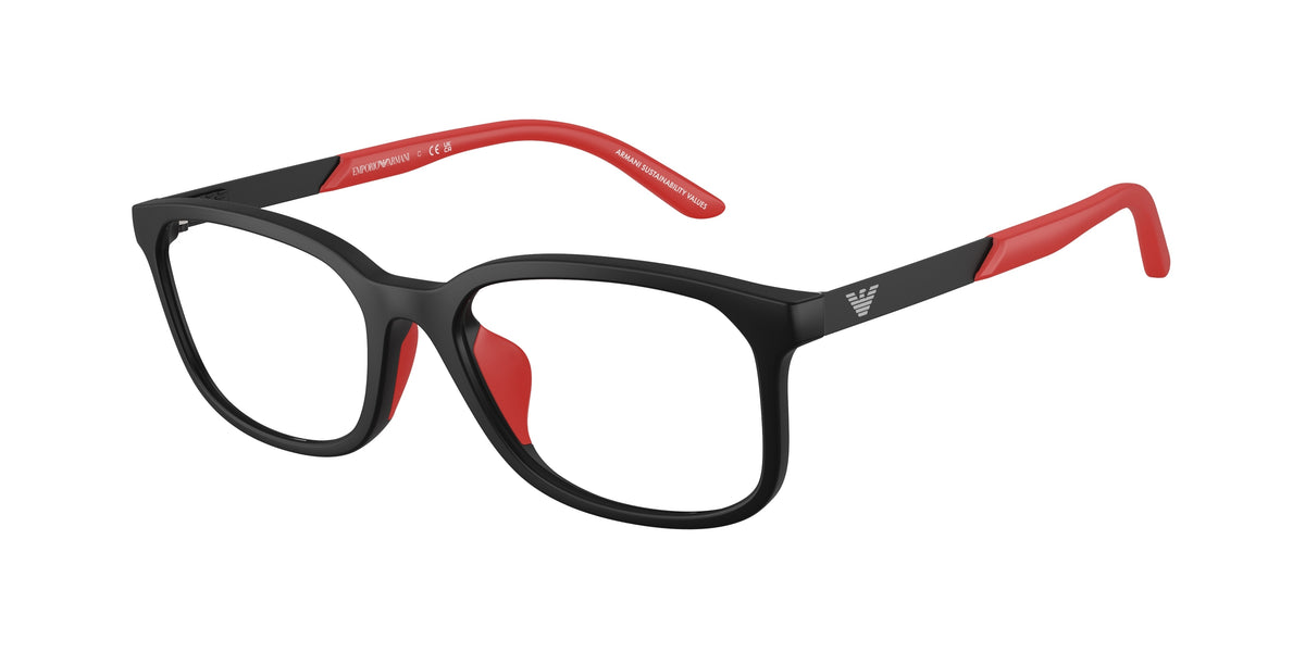 Emporio Armani Kids EK3008U Pillow Eyeglasses for Men — Free Shipping - 49-130-16 / 5009-Matte Black