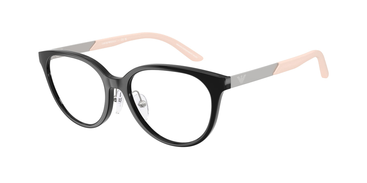 Emporio Armani Kids EK3010 Cat Eye Eyeglasses 5017-Shiny Black 48-130-15 - Color Map Black