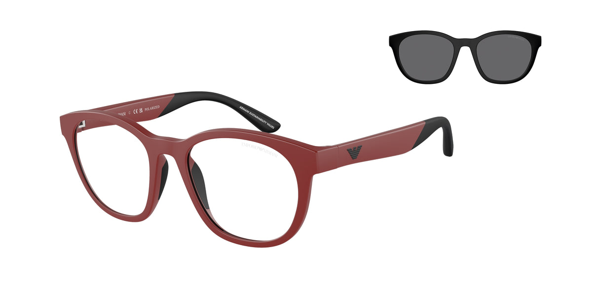 Emporio Armani Kids EK4001 Phantos Sunglasses 50771W-Matte Red 47-125-17 - Color Map Red