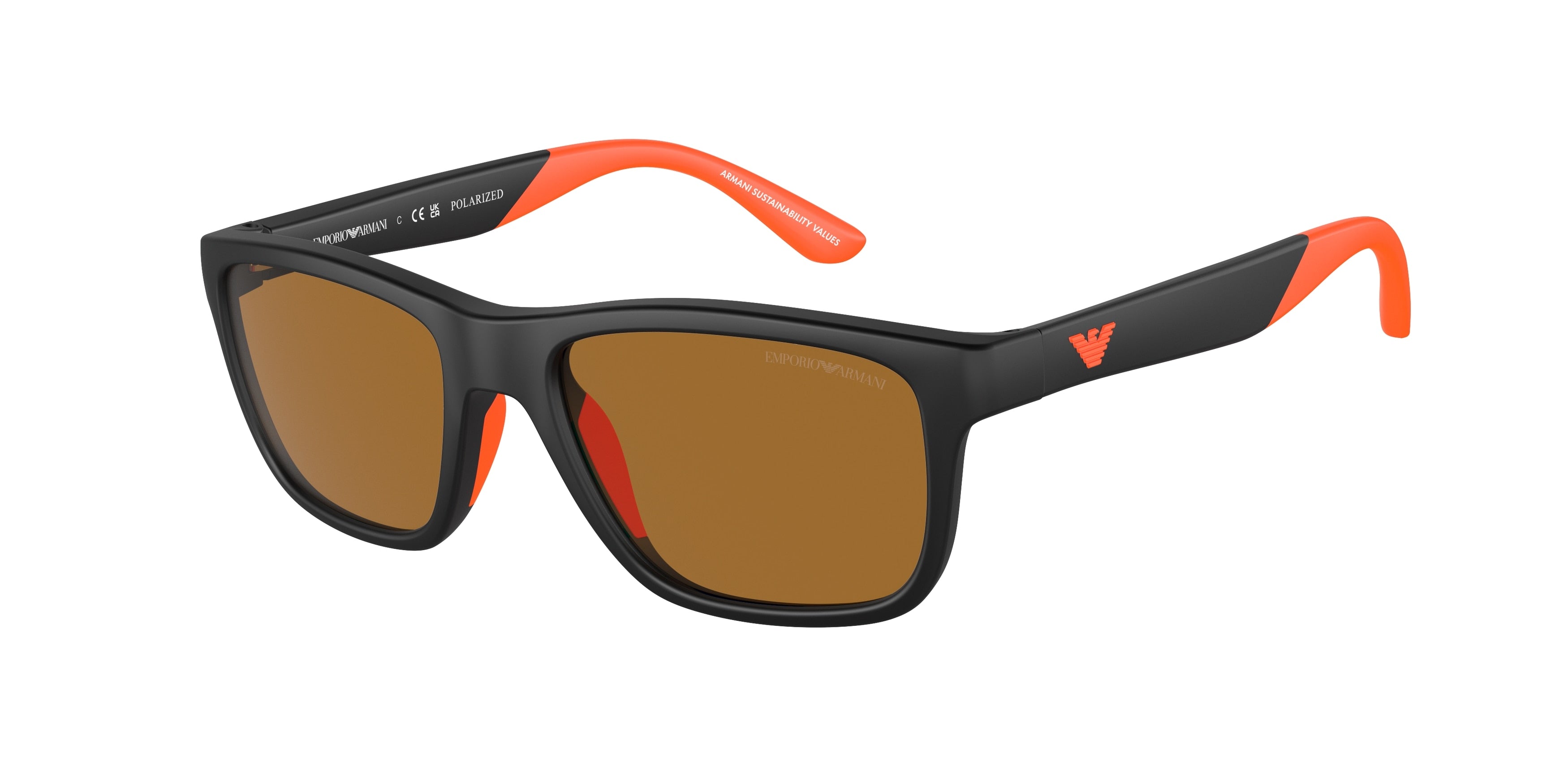 Emporio Armani Kids EK4002 Pillow Sunglasses 500183-Matte Black 48-125-16 - Color Map Black