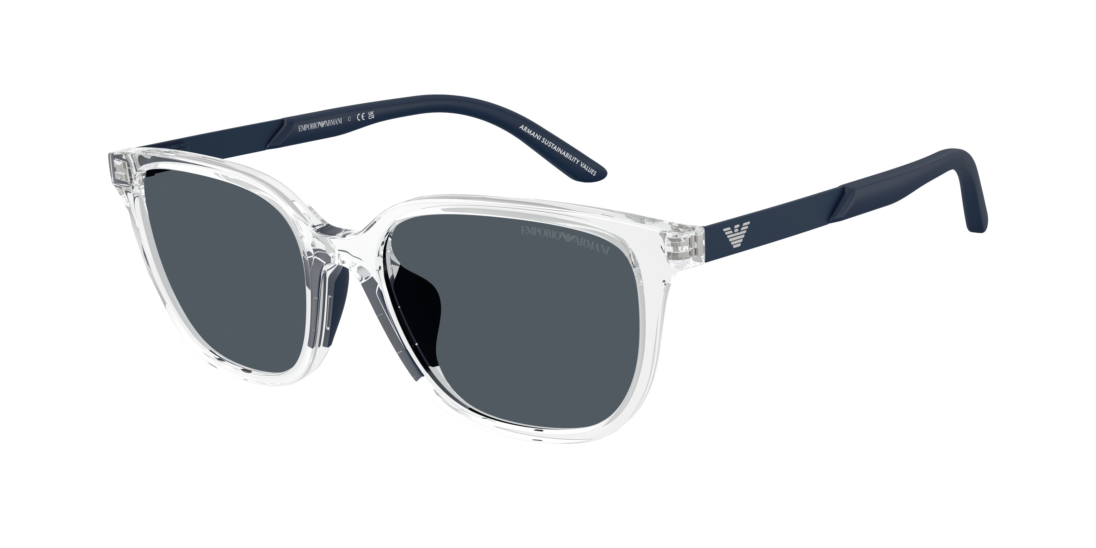 Emporio Armani Kids EK4006U Pillow Sunglasses 589387-Shiny Crystal 49-130-16 - Color Map Transparent