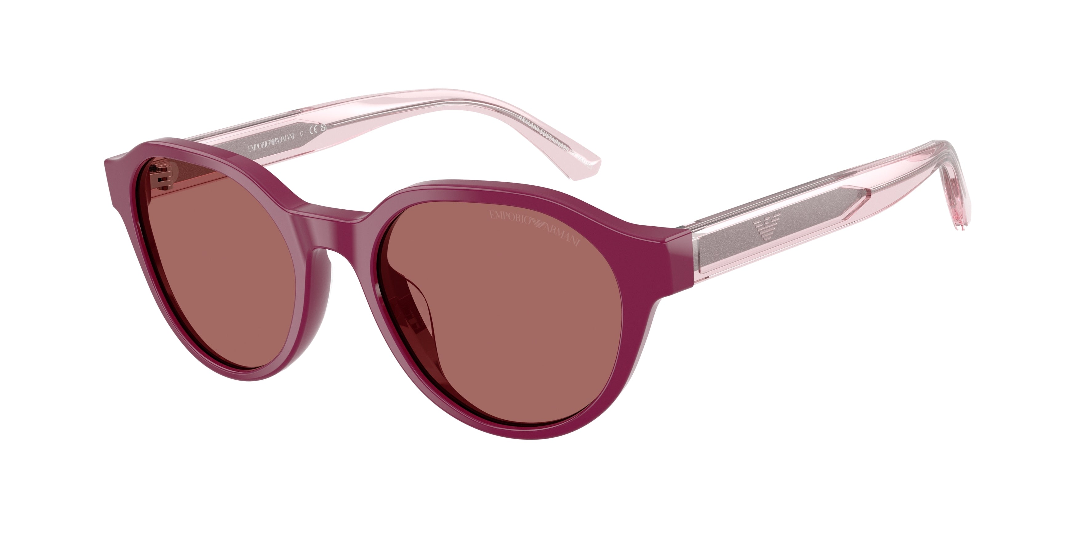 Emporio Armani Kids EK4008U Phantos Sunglasses 638369-Shiny Violet 48-130-17 - Color Map Violet