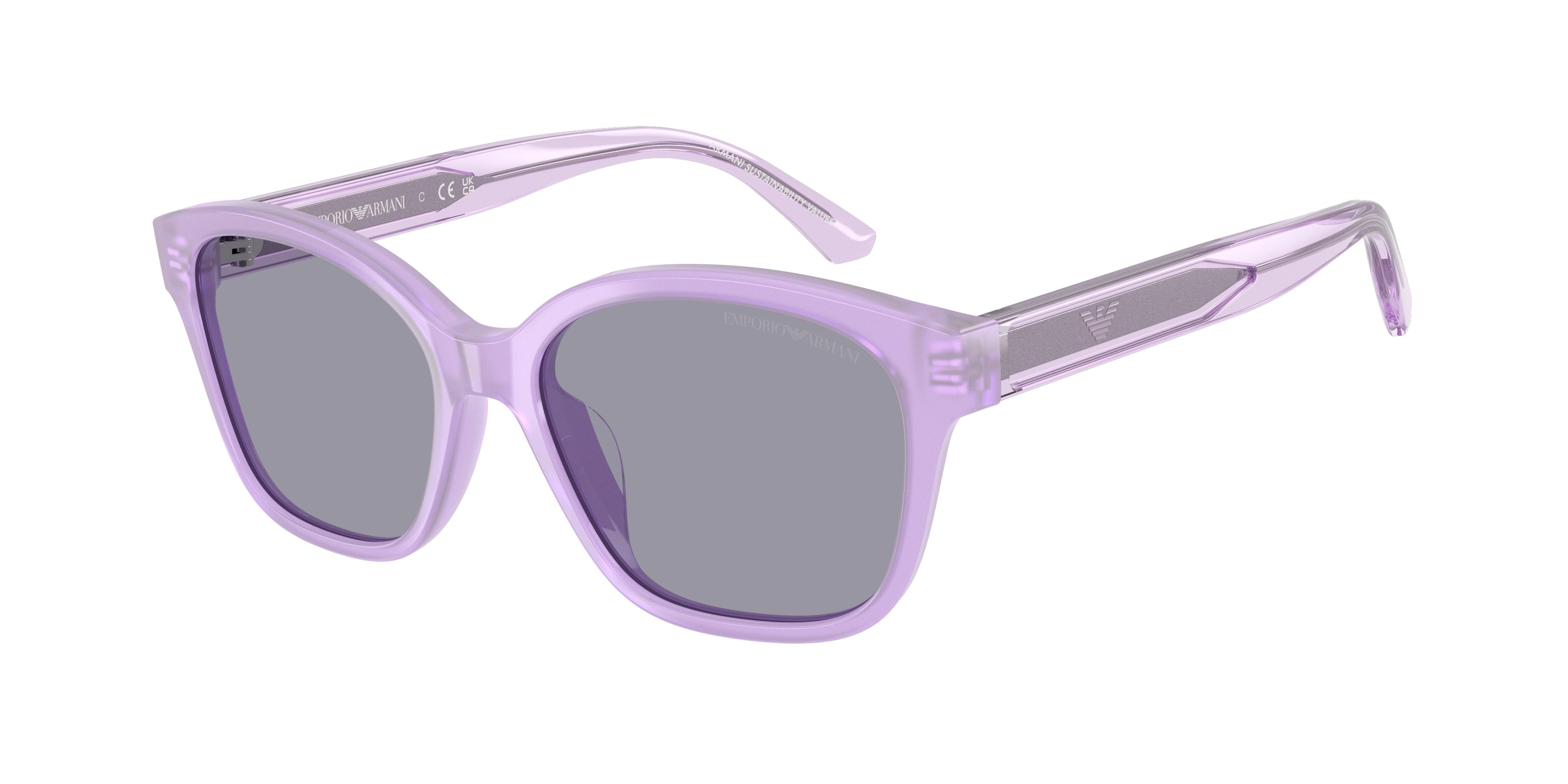 Emporio Armani Kids EK4009U Cat Eye Sunglasses 638880-Opal Lillac 49-130-15 - Color Map Violet