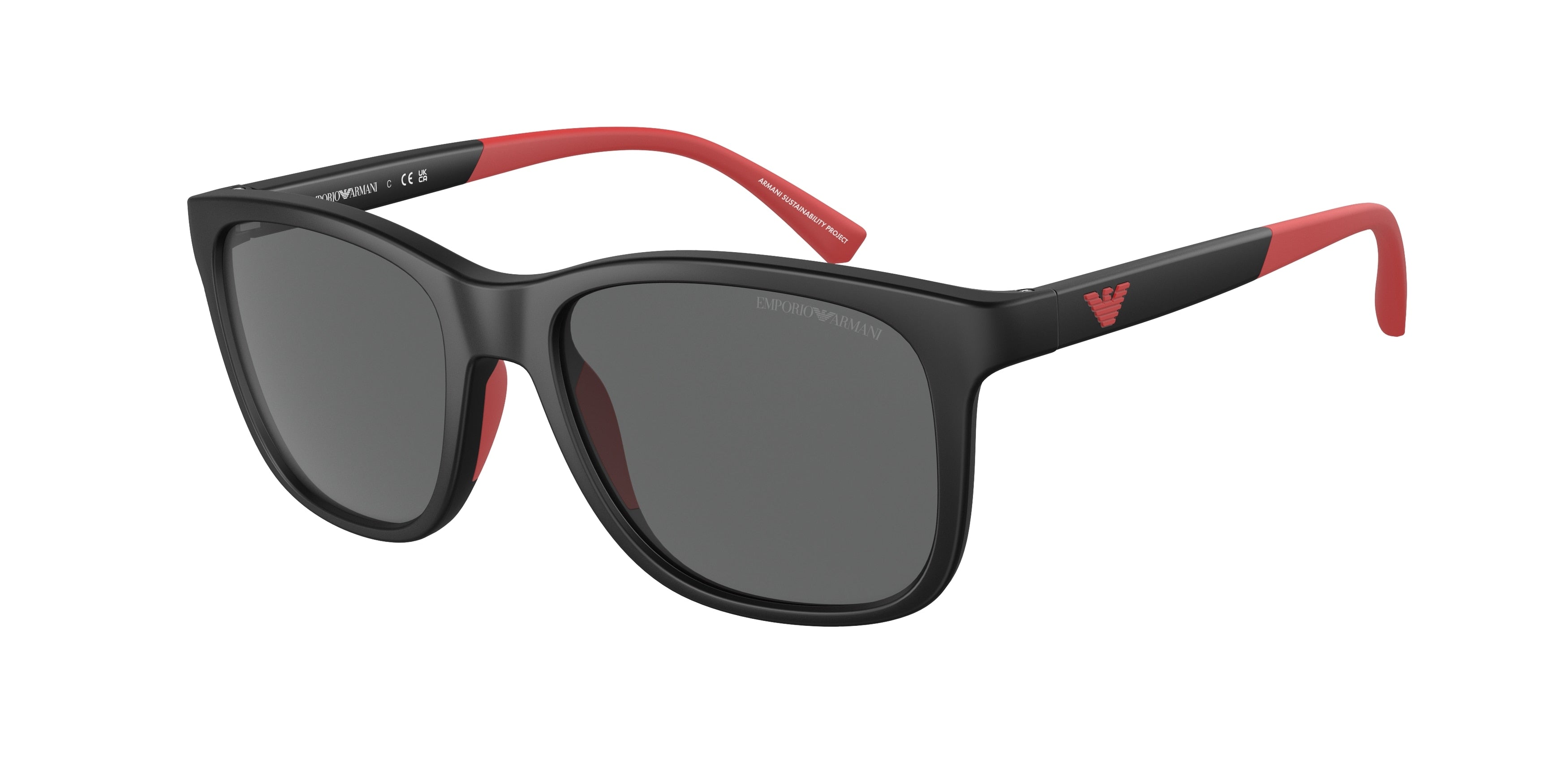 Emporio Armani Kids EK4184F Pillow Sunglasses 500187-Matte Black 49-130-16 - Color Map Black