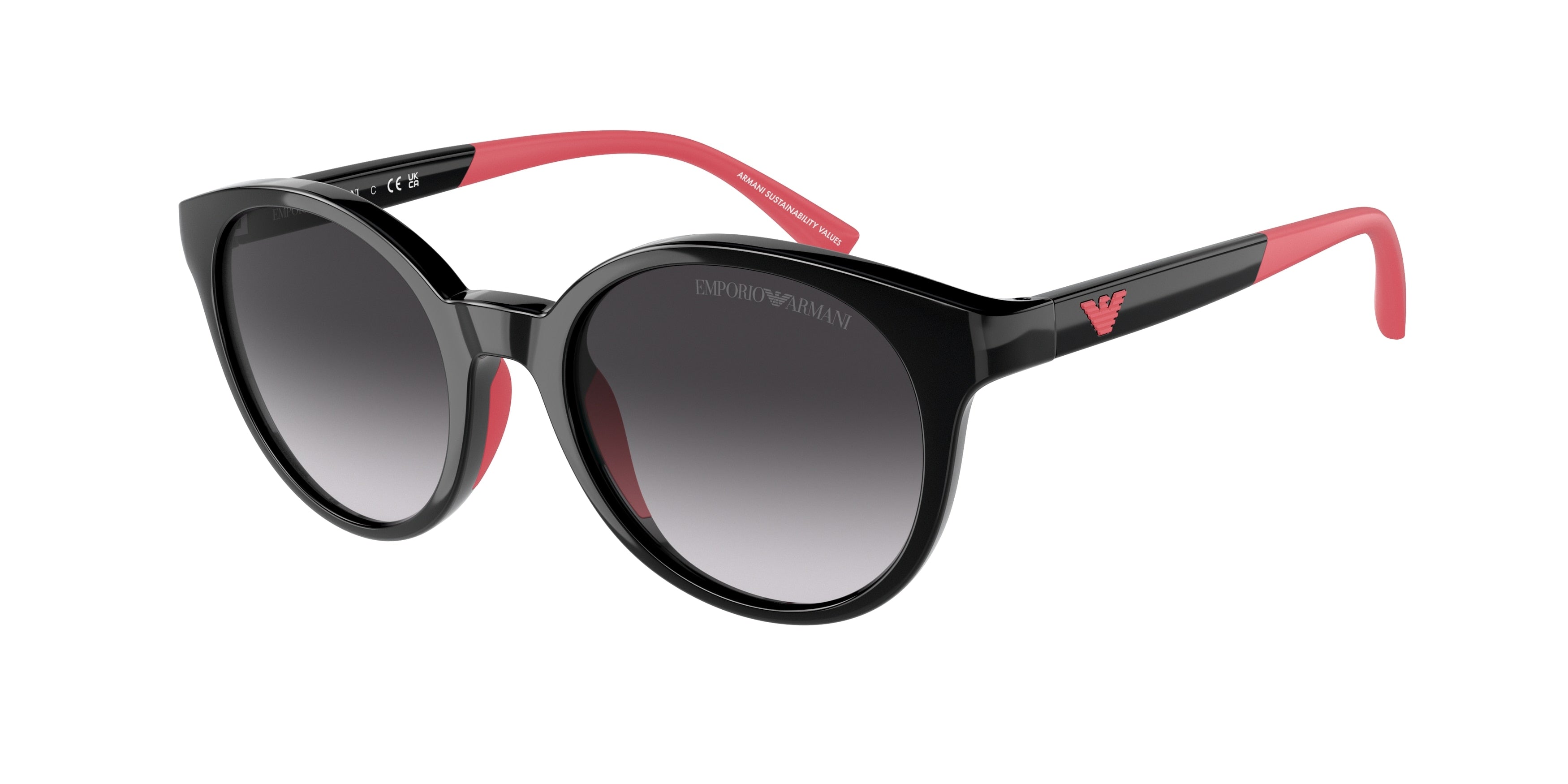 Emporio Armani Kids EK4185 Phantos Sunglasses 50178G-Shiny Black 47-125-18 - Color Map Black