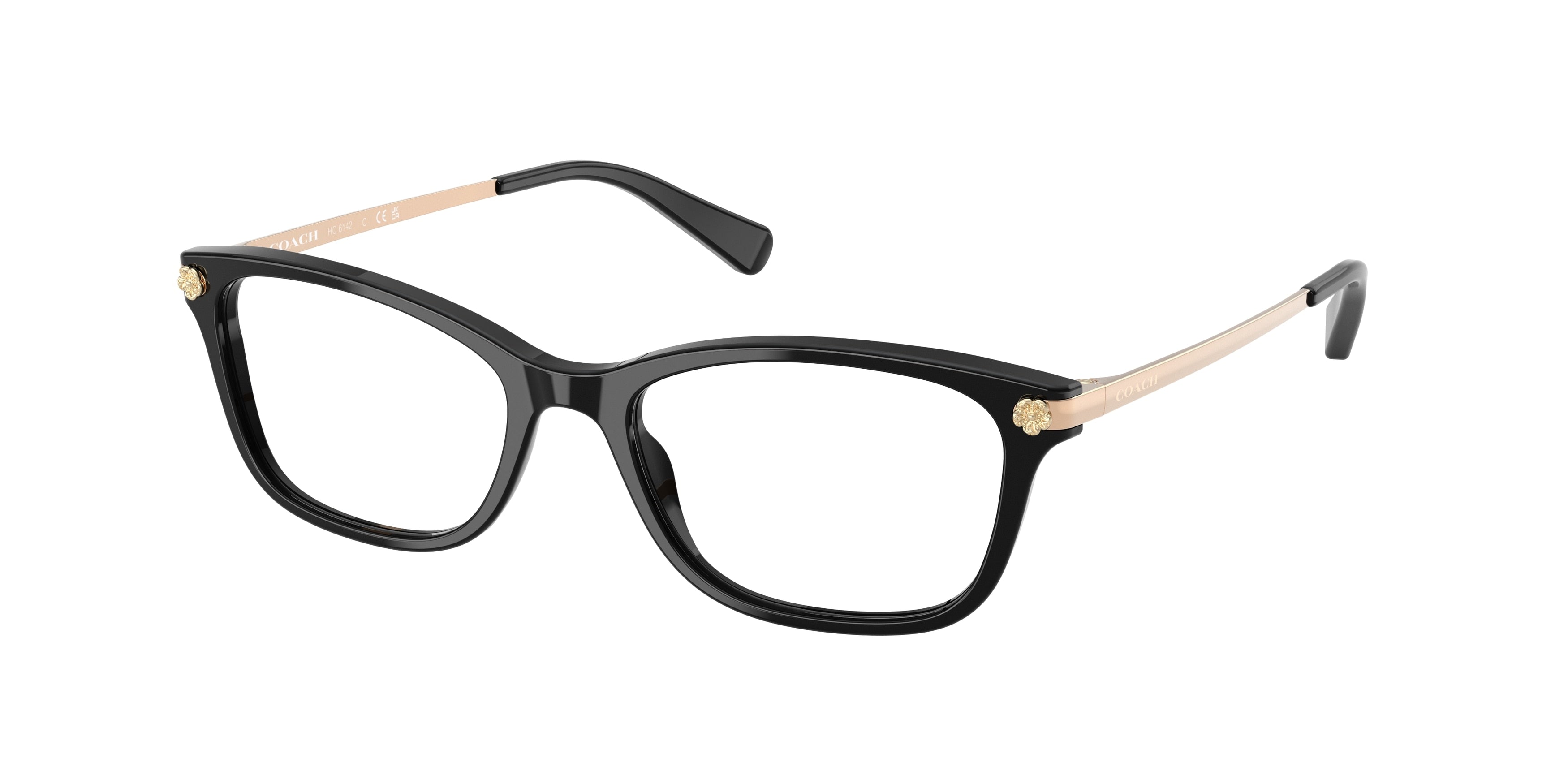 Coach HC6142 Pillow Eyeglasses  5002-Black 51-140-17 - Color Map Black
