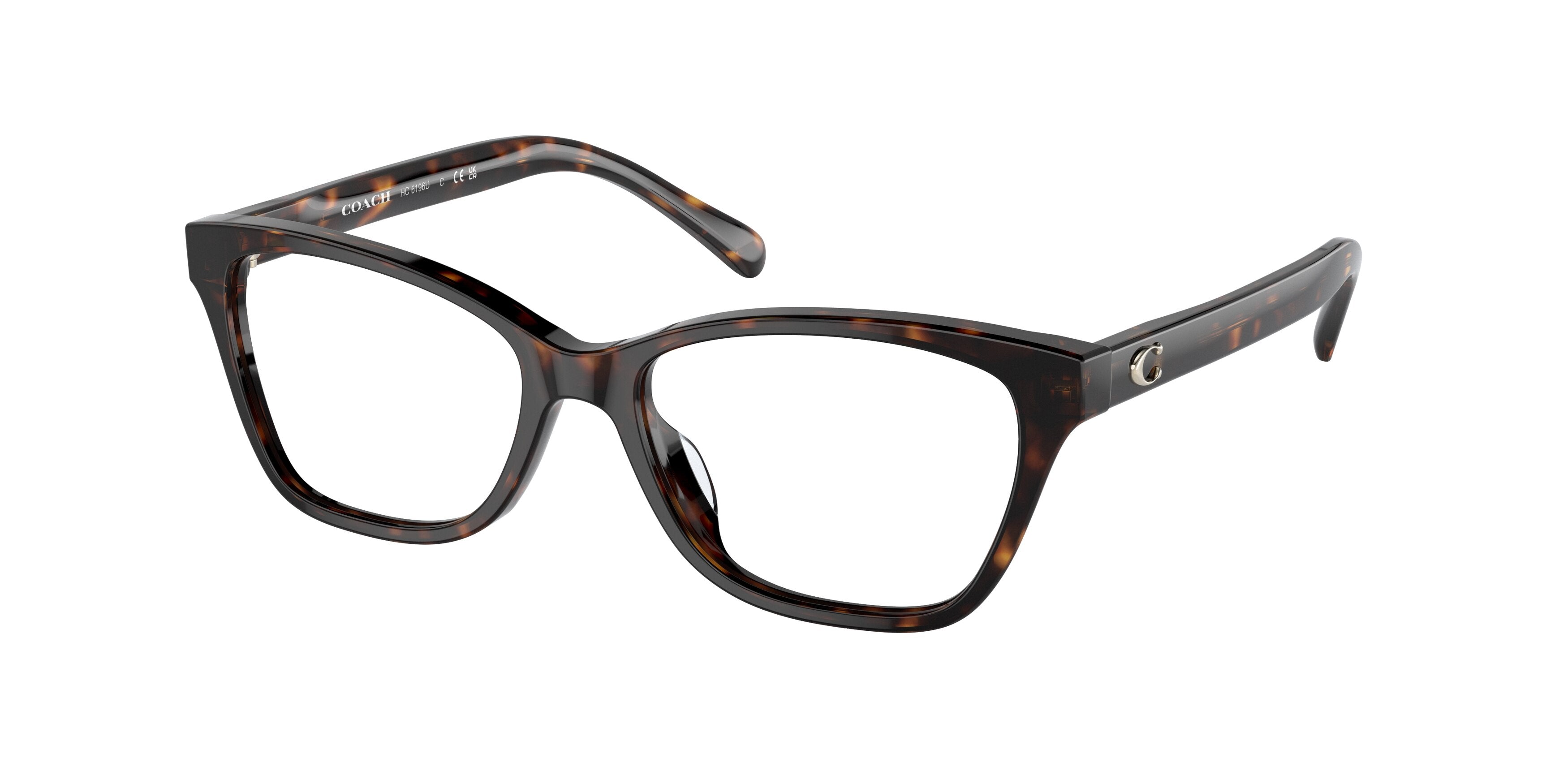 Coach HC6196U Butterfly Eyeglasses 5120-Dark Tortoise 52-140-16 - Color Map Tortoise