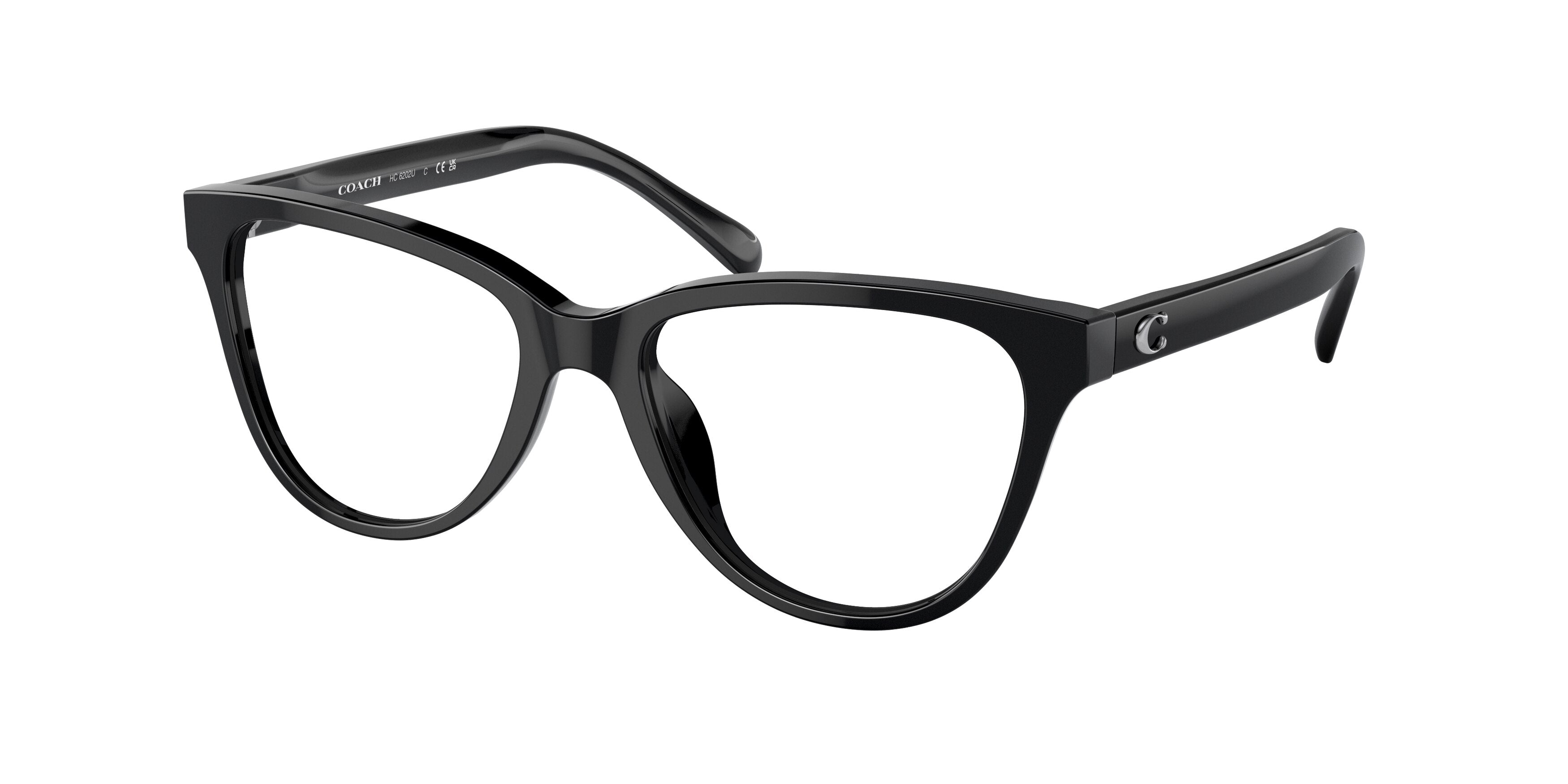 Coach HC6202U Round Eyeglasses  5002-Black 52-140-17 - Color Map Black