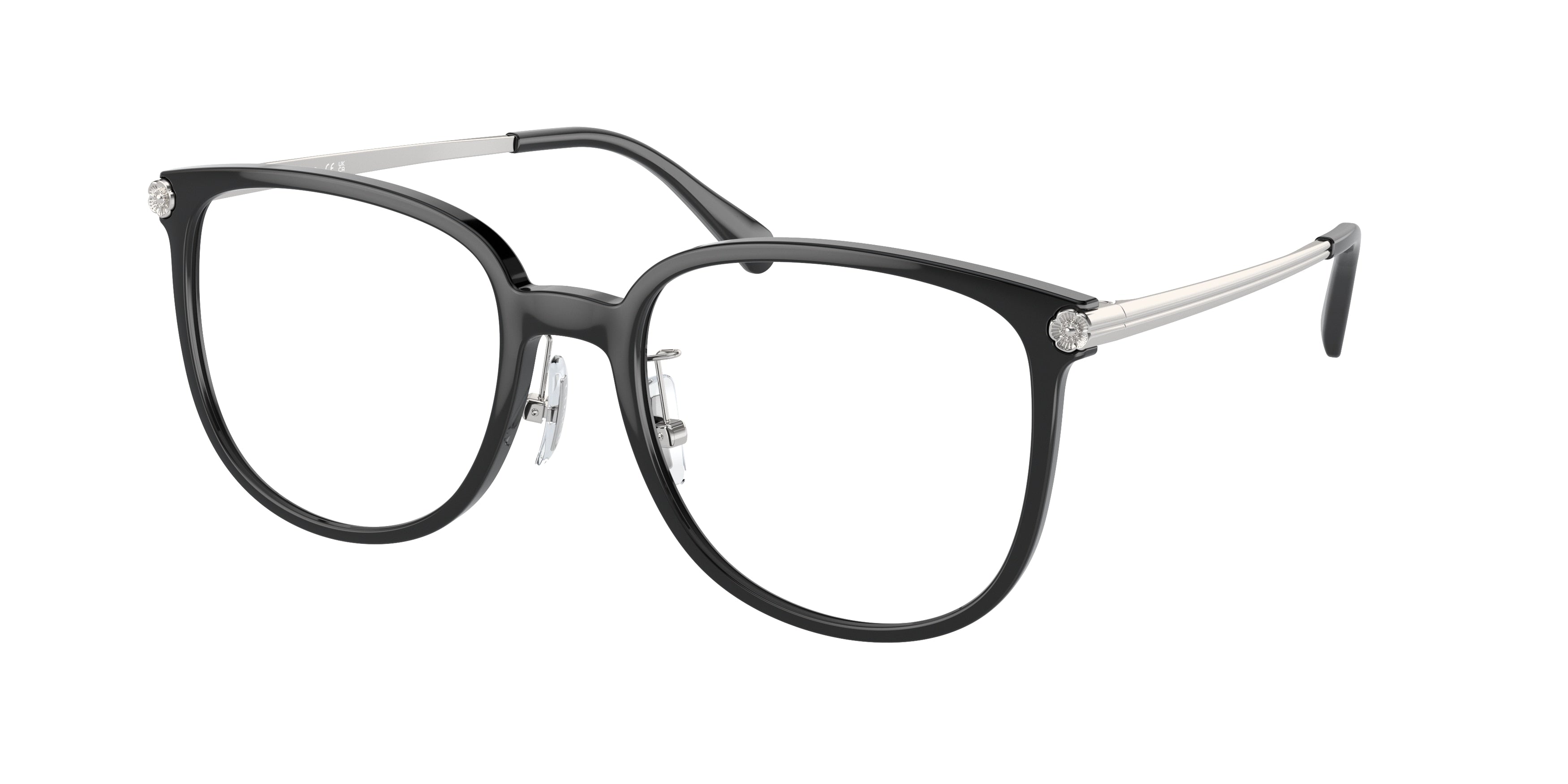 Coach HC6241D Square Eyeglasses  5002-Black 54-150-19 - Color Map Black
