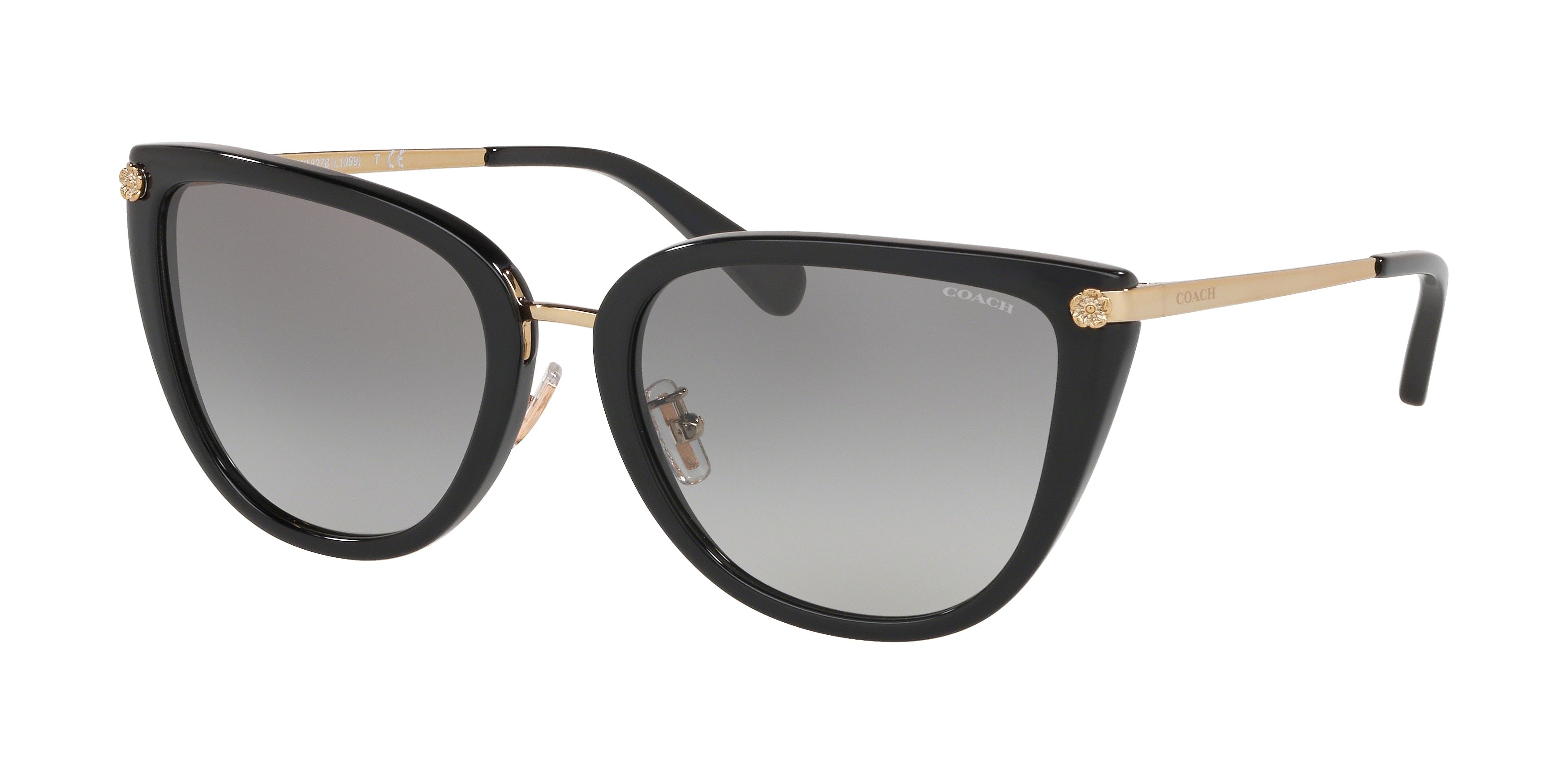 Coach L1099 HC8276 Phantos Sunglasses 500211-Black 56-140-19 - Color Map Black