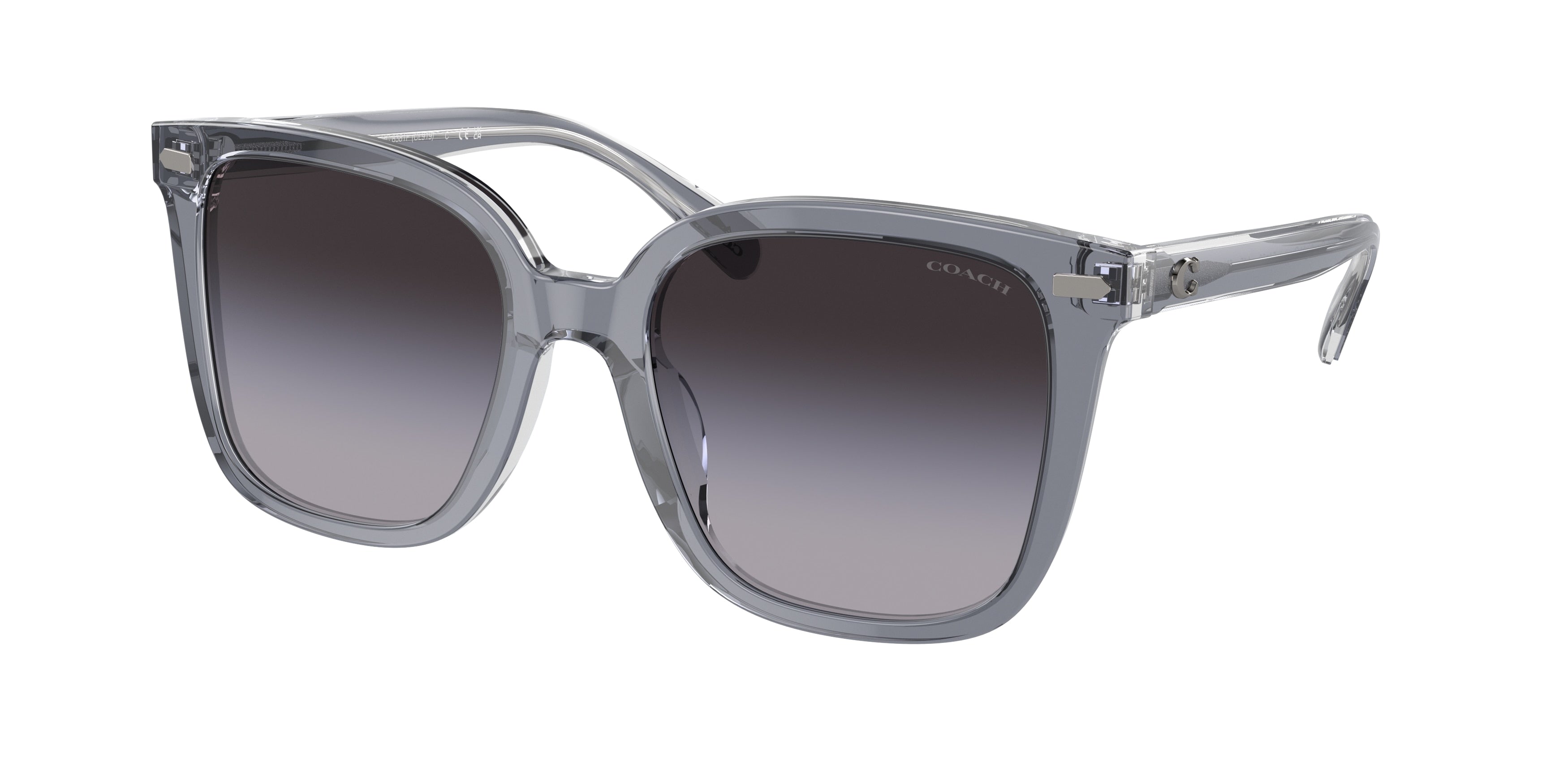 Coach CL919 HC8381F Square Sunglasses  57808G-Dark Grey/Light Grey 56-150-19 - Color Map Grey