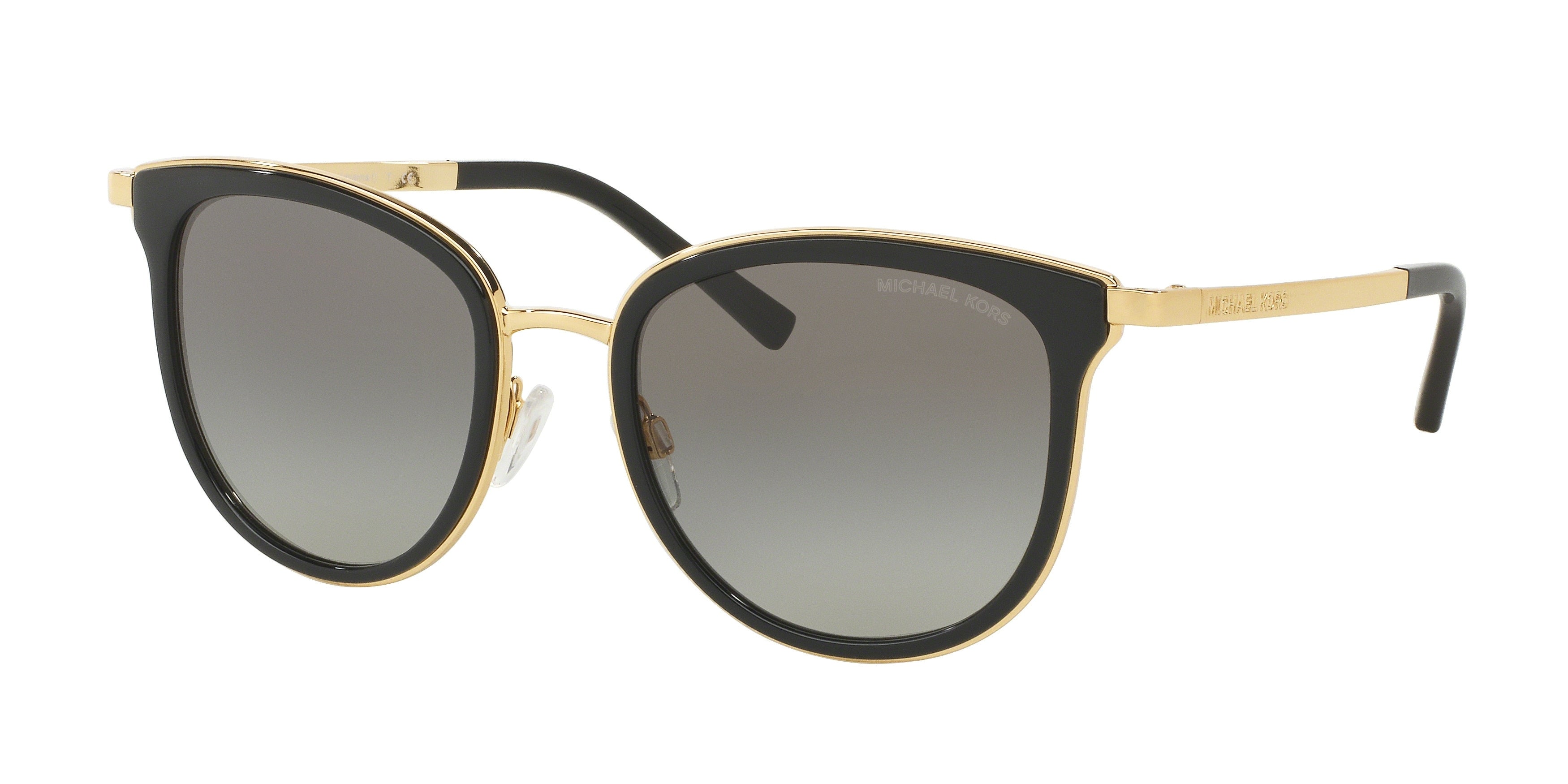 Michael Kors ADRIANNA I MK1010 Cat Eye Sunglasses 110011-Black/Gold 54-135-20 - Color Map Black