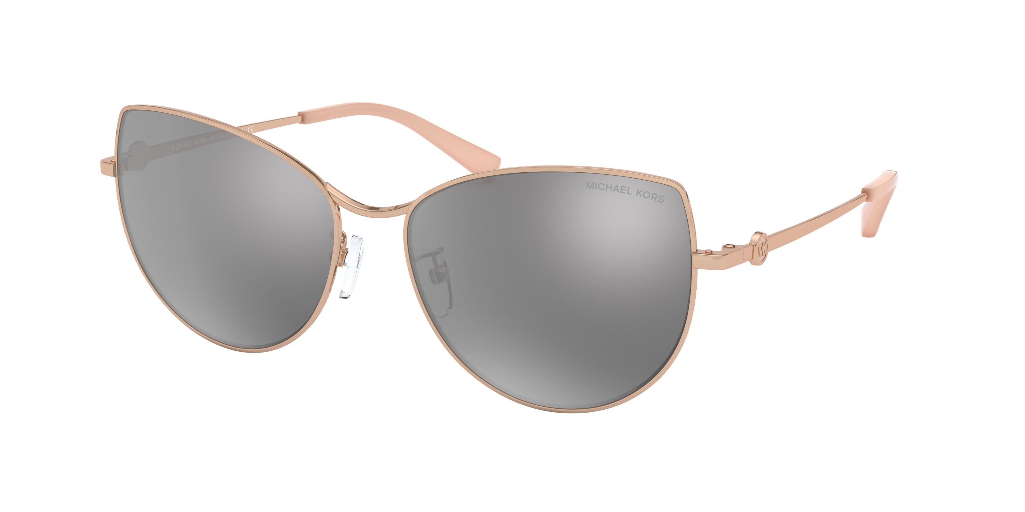 Michael Kors LA PAZ MK1062 Cat Eye Sunglasses 11086G-Rose Gold 58-140-16 - Color Map Gold