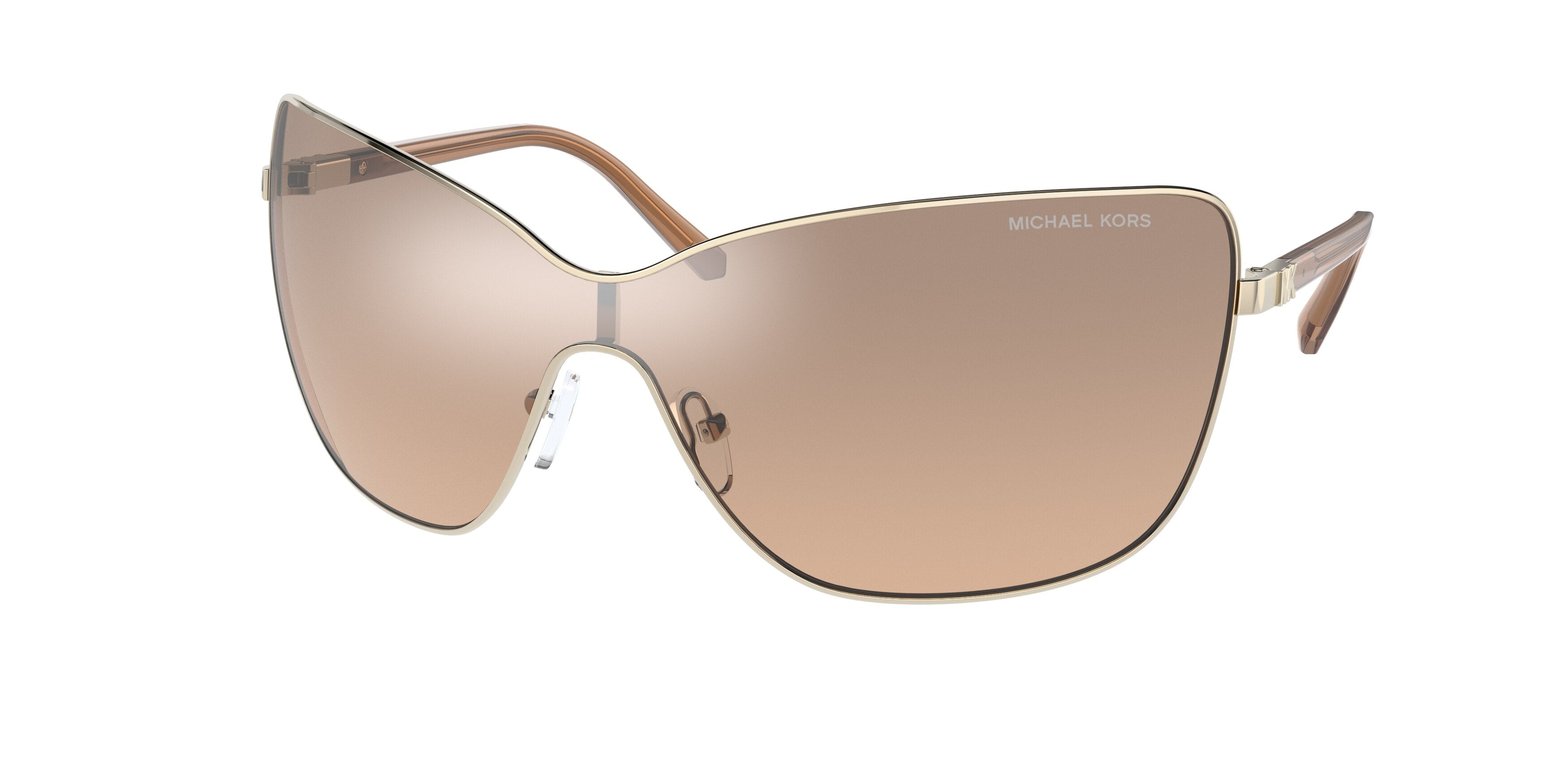 Michael Kors JUNEAU MK1097 Pillow Sunglasses 10143D-Light Gold 43-115-143 - Color Map Gold
