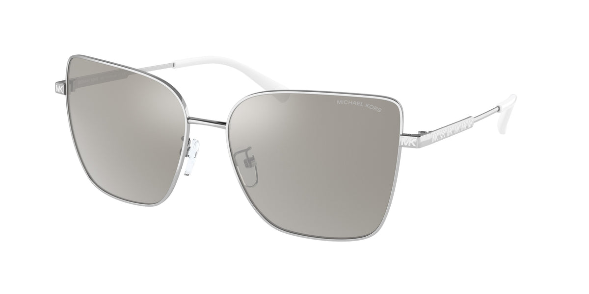 Michael Kors BASTIA MK1108 Butterfly Sunglasses 11536G-Silver 57-145-16 - Color Map Silver
