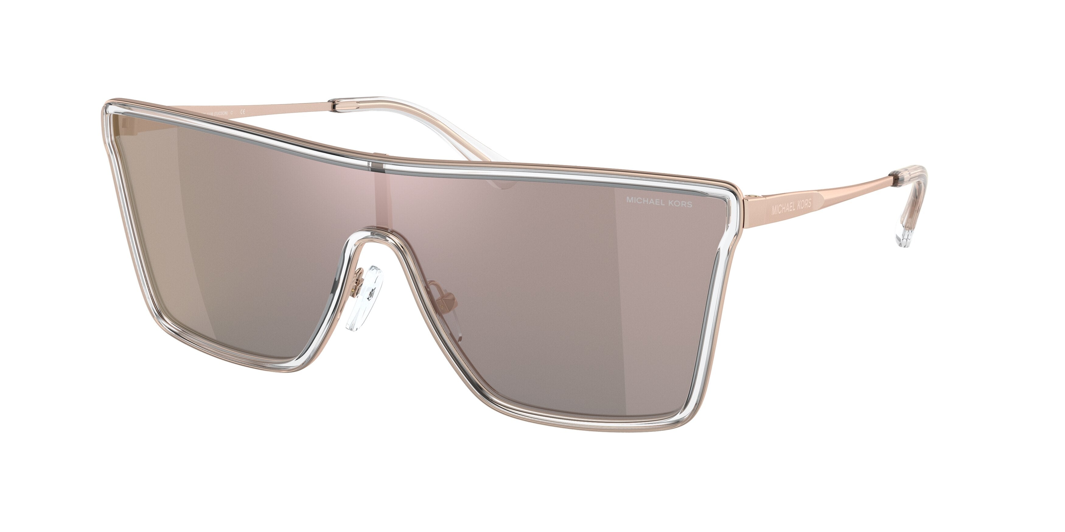 Michael Kors TUCSON MK1116 Irregular Sunglasses 11084Z-Rose Gold 35-145-135 - Color Map Gold