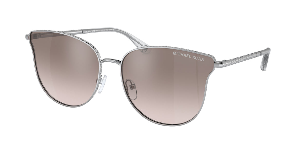 Michael Kors SALT LAKE CITY MK1120 Round Sunglasses 11538Z-Silver 62-145-16 - Color Map Silver