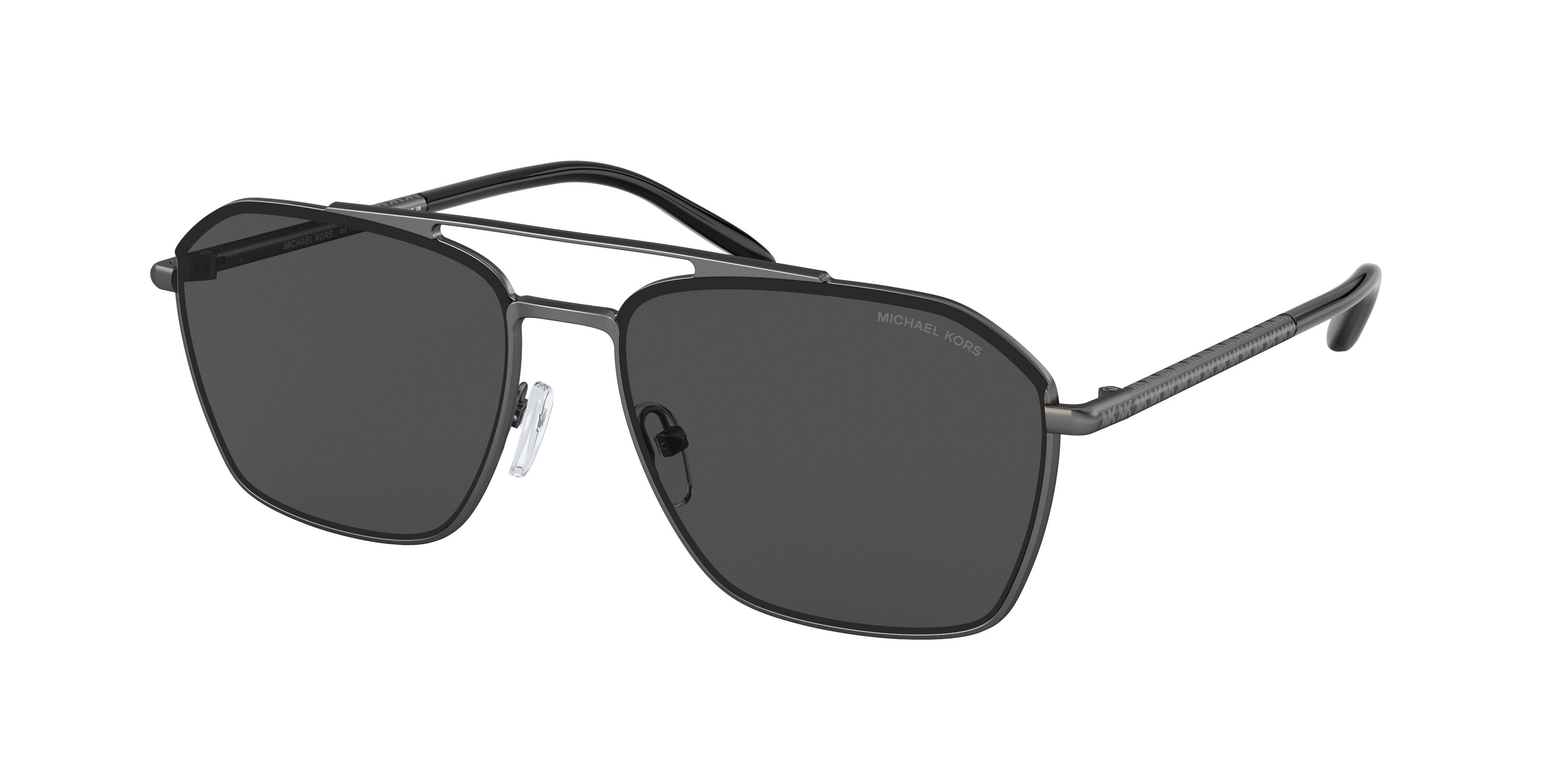 Michael Kors MATTERHORN MK1124 Pilot Sunglasses 100287-Matte Gunmetal 56-145-16 - Color Map Grey