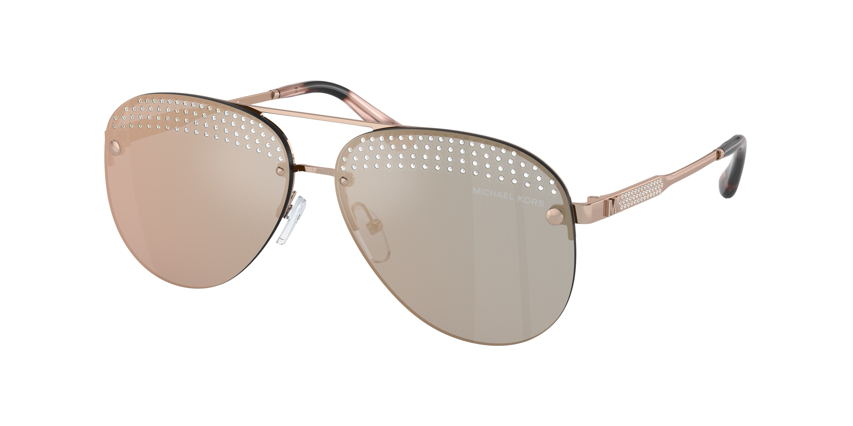 Michael Kors EAST SIDE MK1135B Pilot Sunglasses 11084Z-Rose Gold 59-140-12 - Color Map Gold