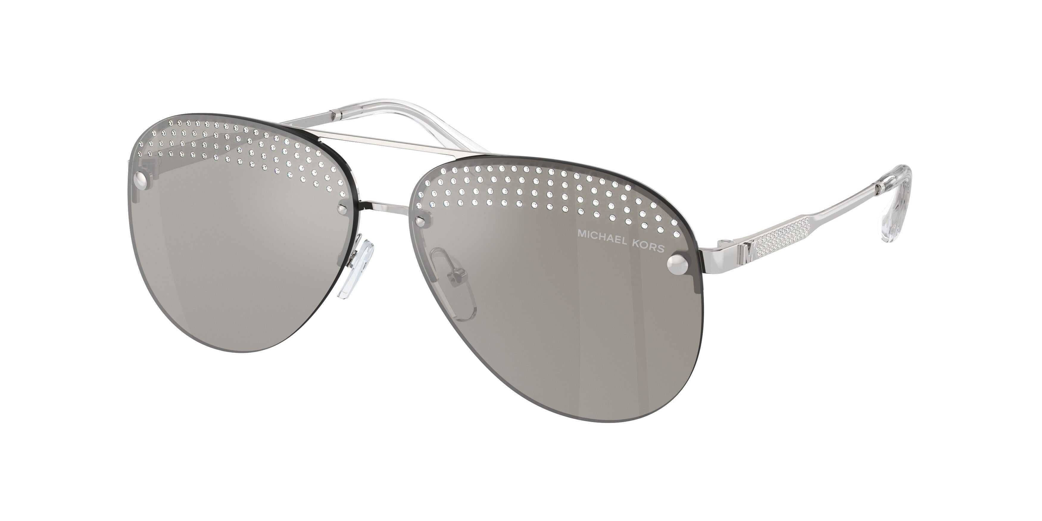 Michael Kors EAST SIDE MK1135B Pilot Sunglasses 18896G-Shiny Silver 59-140-12 - Color Map Silver