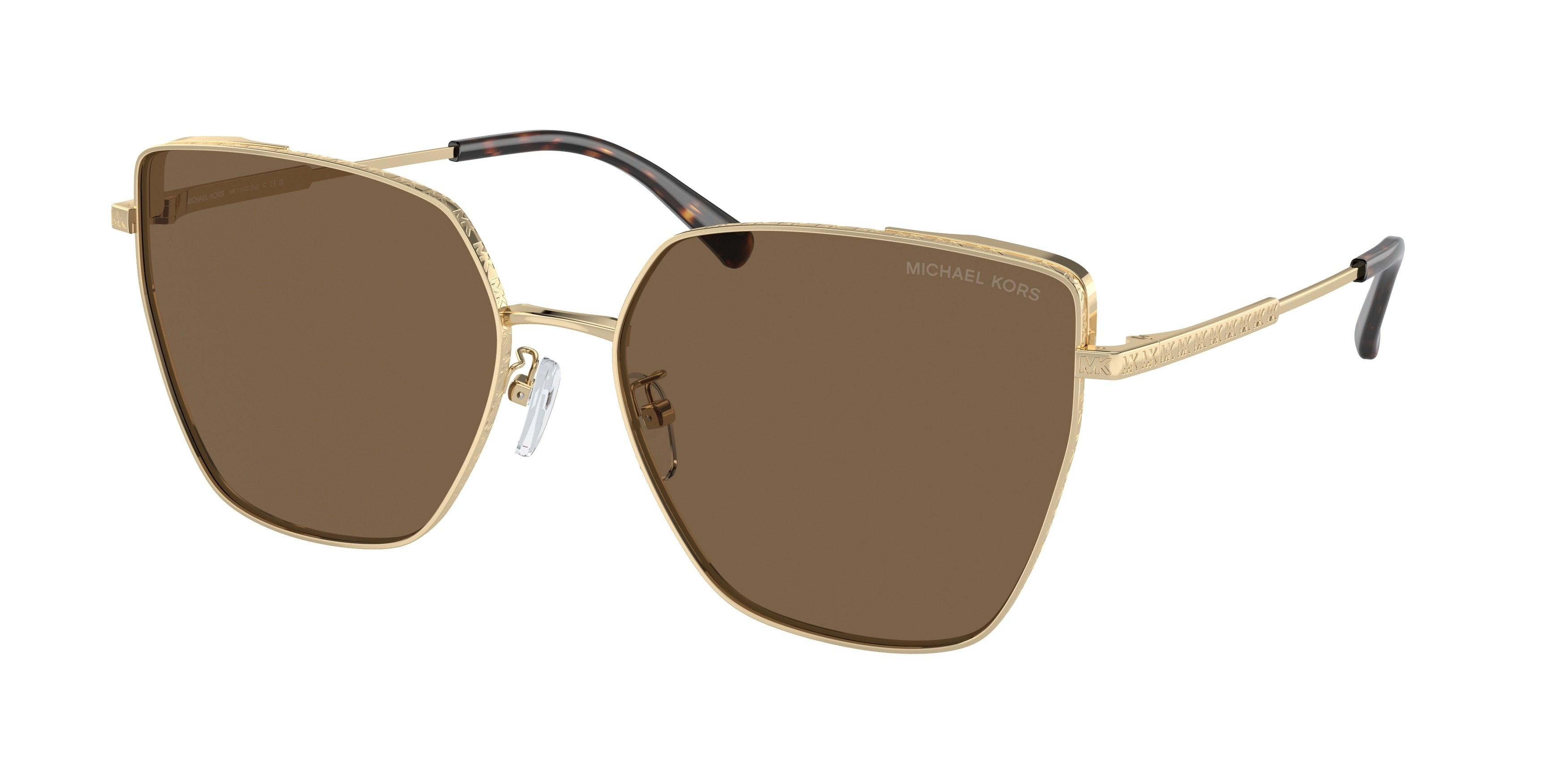 Michael Kors FUJI MK1143D Cat Eye Sunglasses 101473-Gold 61-150-17 - Color Map Gold