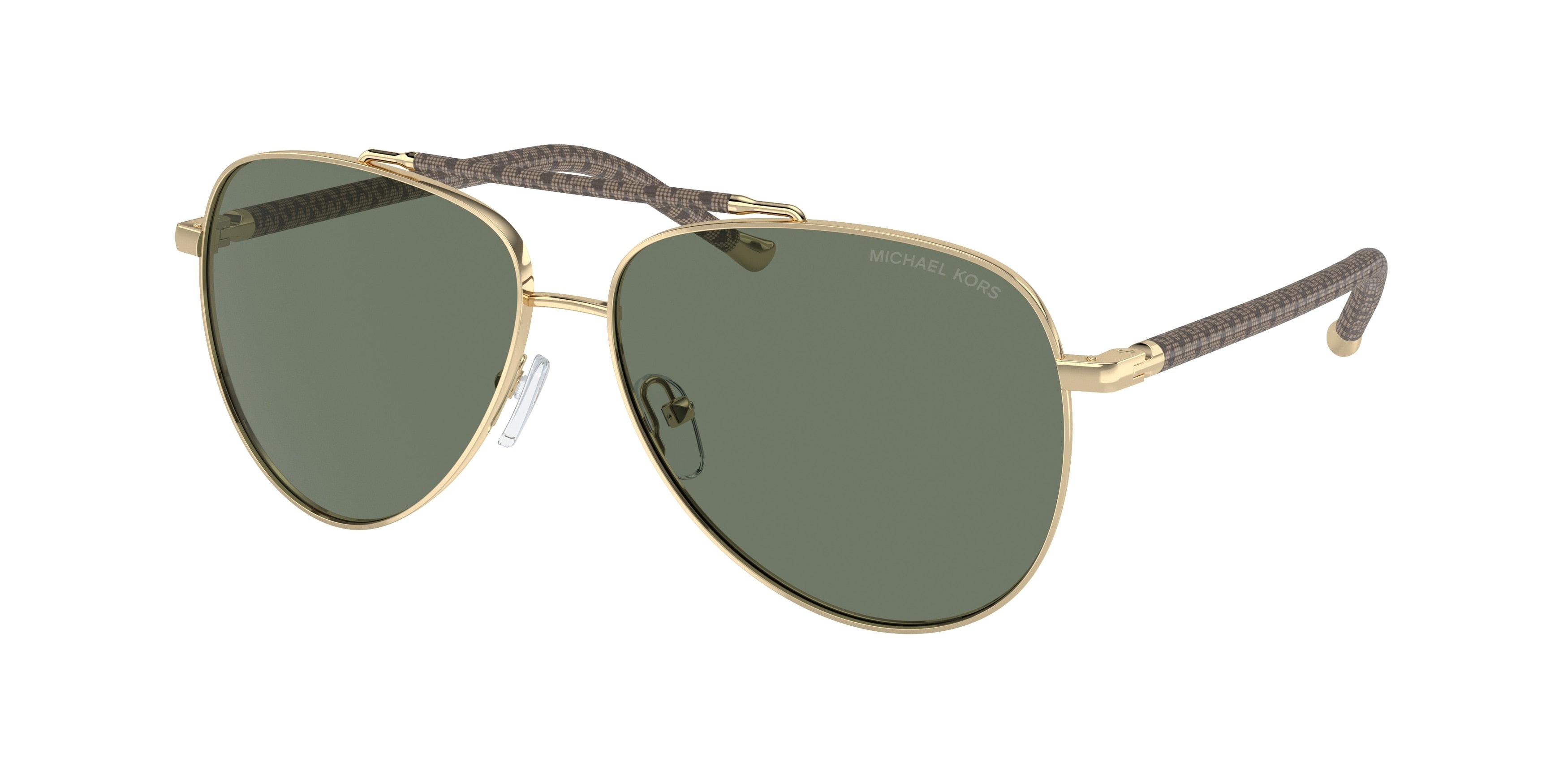 Michael Kors PORTUGAL MK1146 Pilot Sunglasses 10143H-Shiny Light Gold 59-140-13 - Color Map Gold