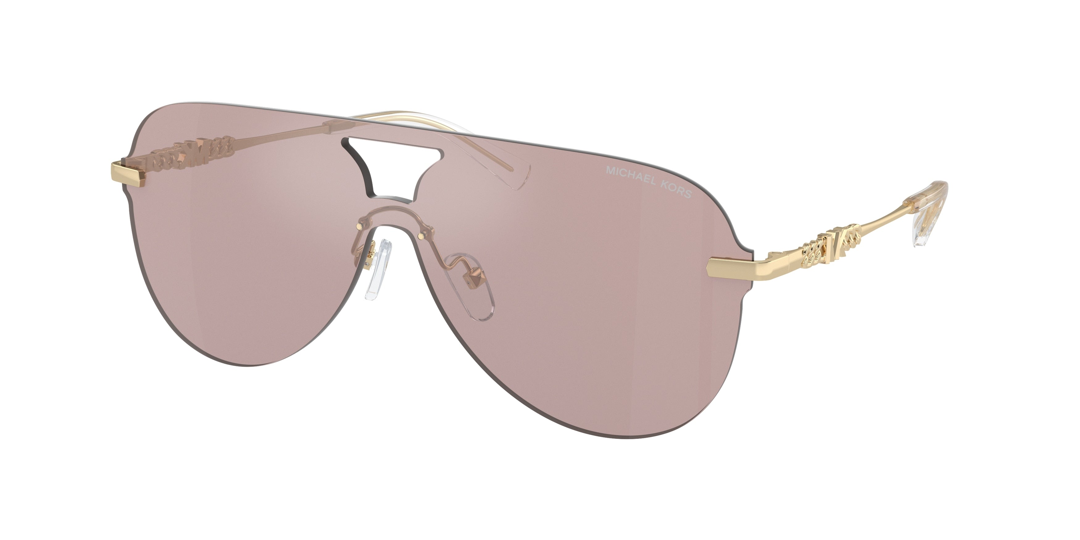 Michael Kors CYPRUS MK1149 Pilot Sunglasses 1014VS-Pink Solid Back Mirror 37-140-137 - Color Map Pink
