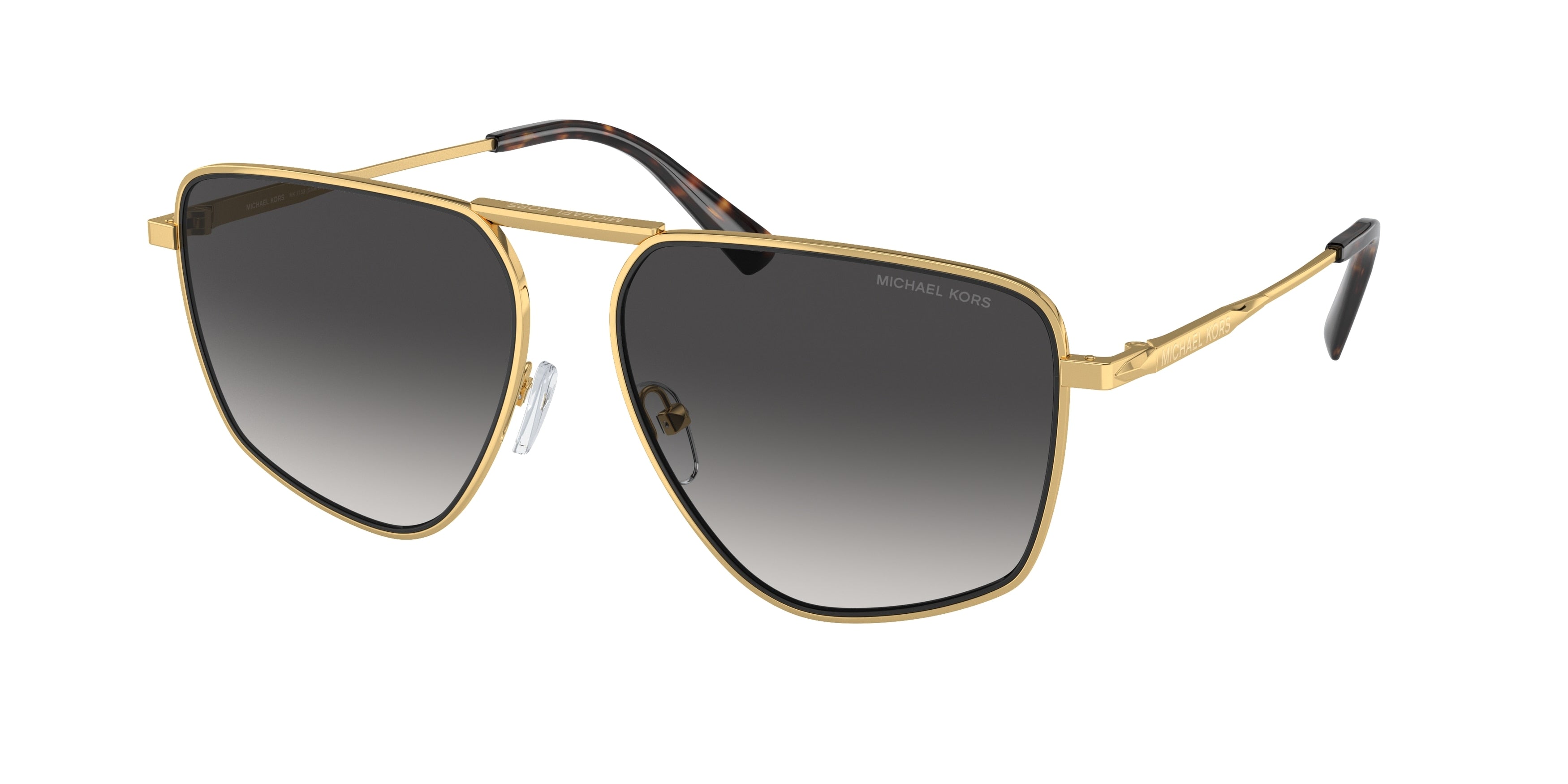 Michael Kors SILVERTON MK1153 Pilot Sunglasses 18968G-Shiny Yellow Gold 58-145-15 - Color Map Gold