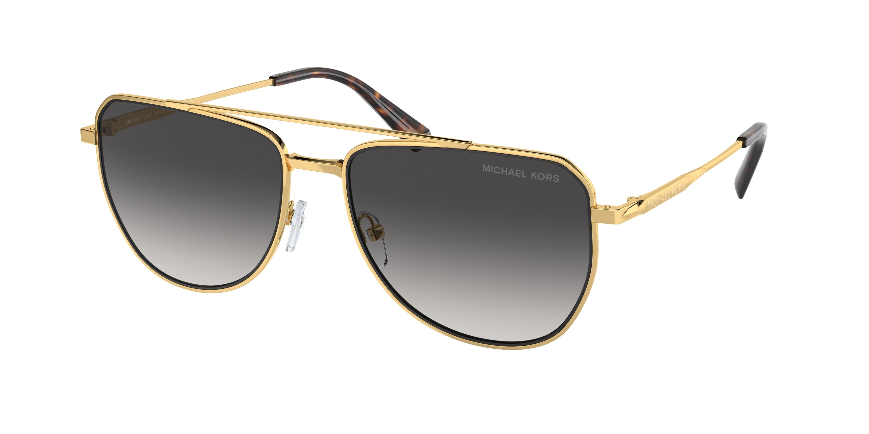 Michael Kors WHISTLER MK1155 Pilot Sunglasses 18968G-Shiny Yellow Gold 58-145-17 - Color Map Gold