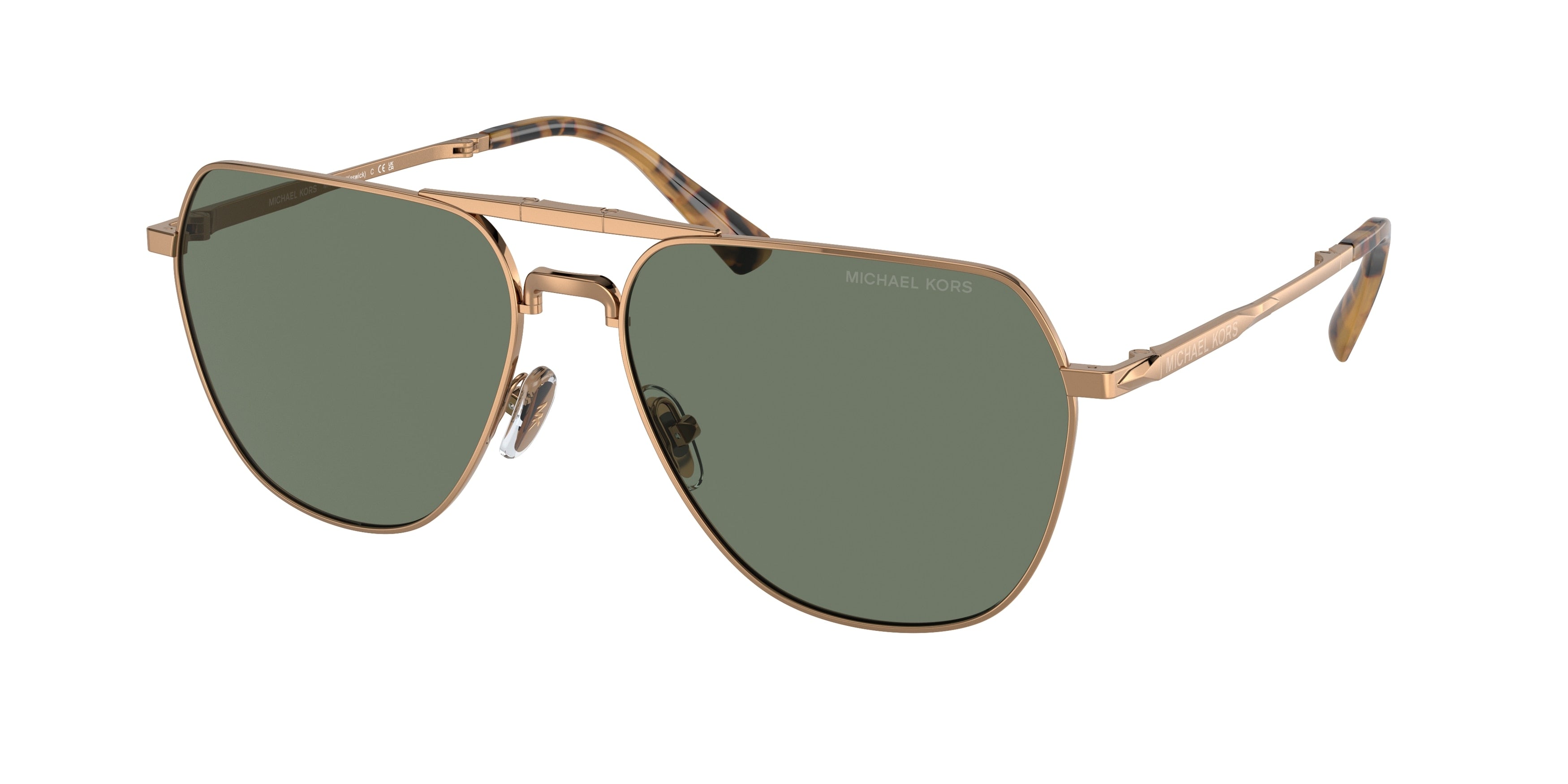 Michael Kors KESWICK MK1156 Pilot Sunglasses 18993H-Shiny Gold 59-145-16 - Color Map Gold
