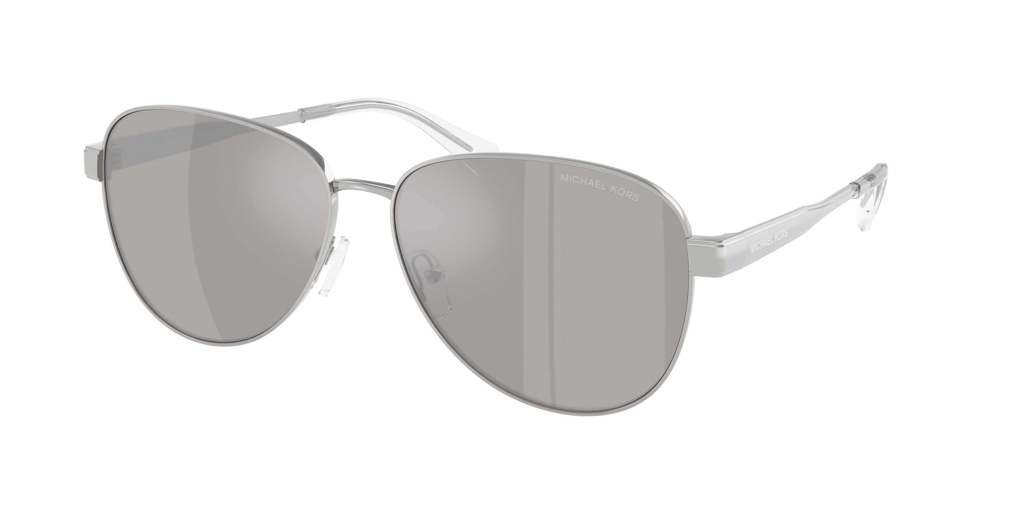 Michael Kors BIARRITZ MK1160 Pilot Sunglasses 18936G-Silver 61-145-14 - Color Map Silver