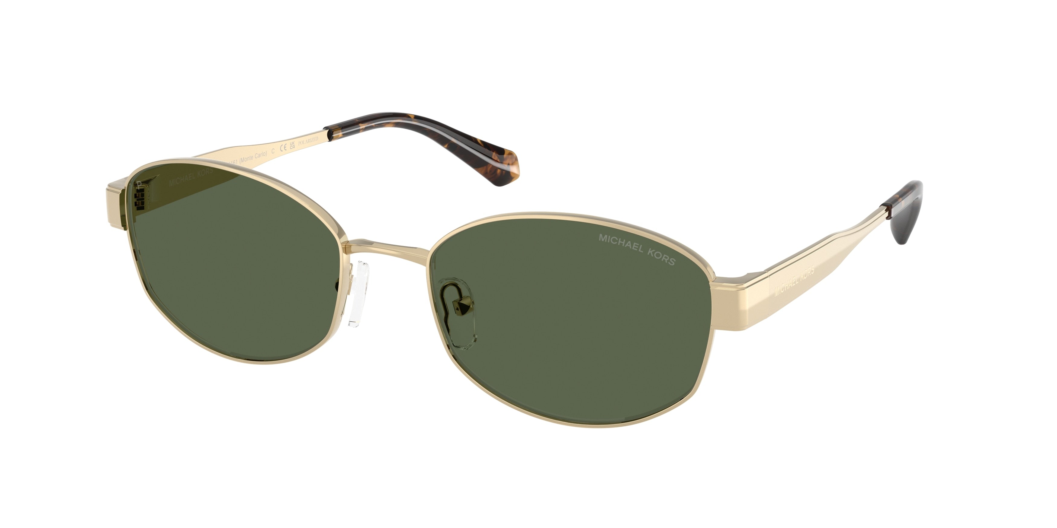 Michael Kors MONTE CARLO MK1161 Oval Sunglasses 10149A-Light Gold 56-140-19 - Color Map Gold