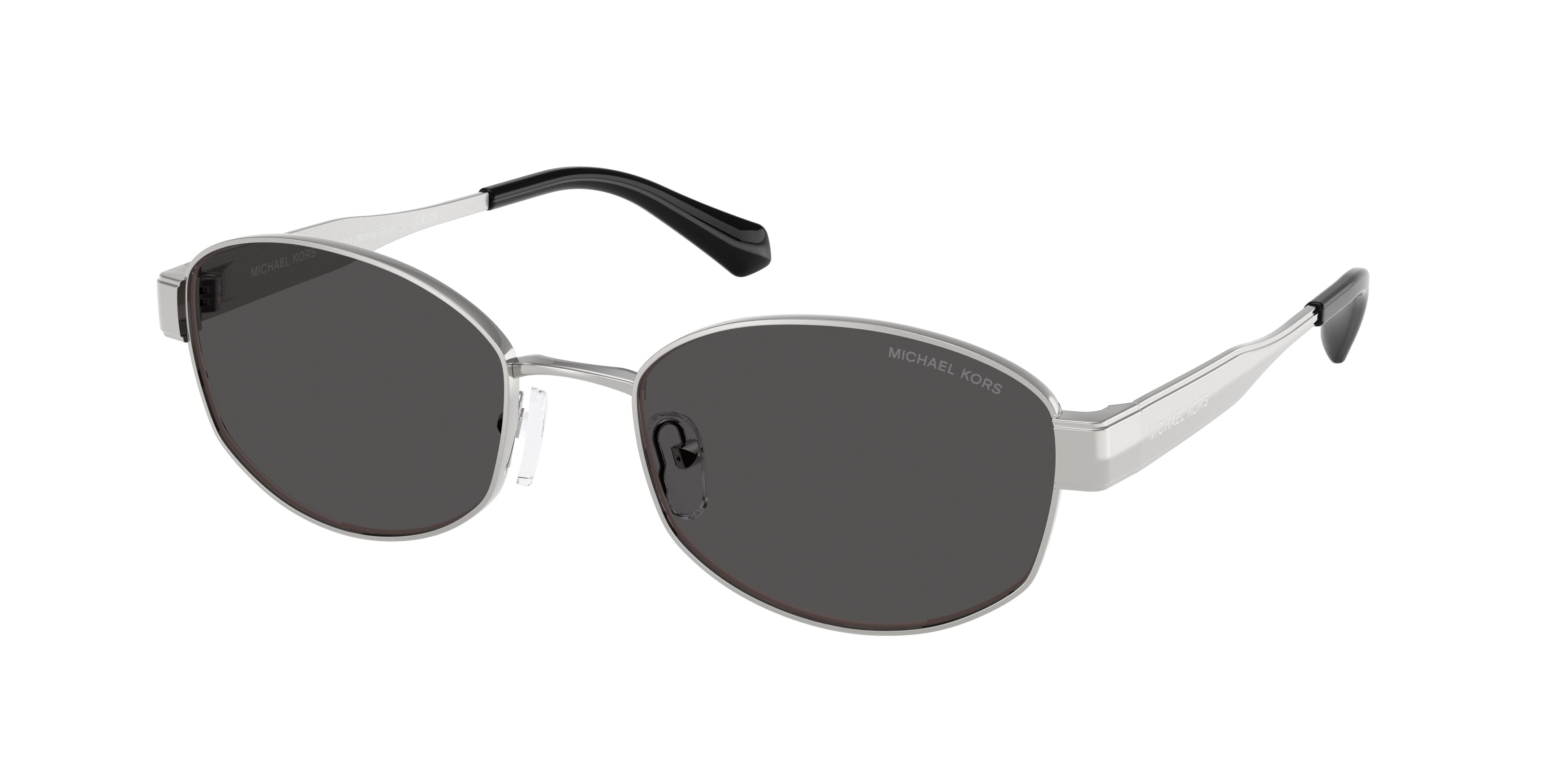 Michael Kors MONTE CARLO MK1161 Oval Sunglasses 189387-Silver 56-140-19 - Color Map Silver