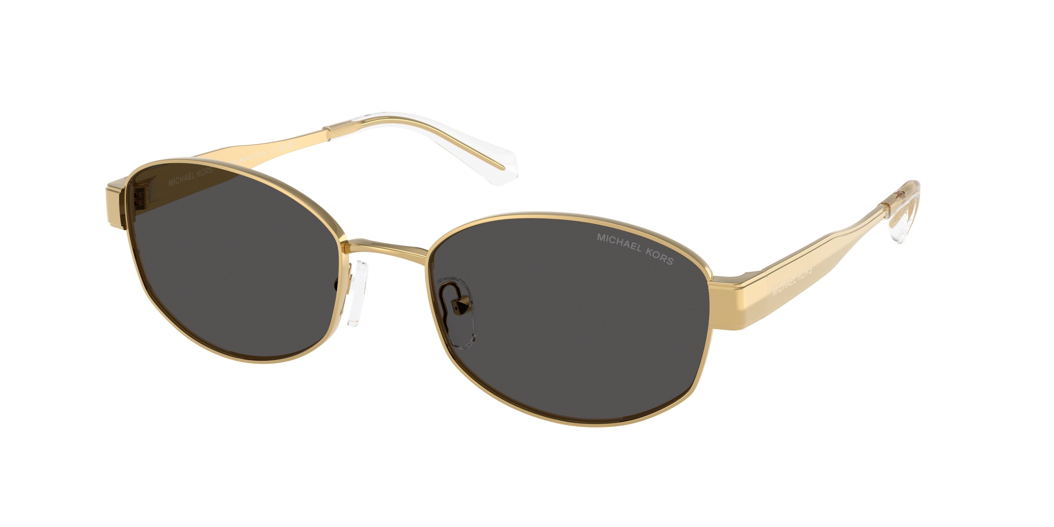 Michael Kors MONTE CARLO MK1161 Oval Sunglasses 189687-Yellow Gold 56-140-19 - Color Map Yellow