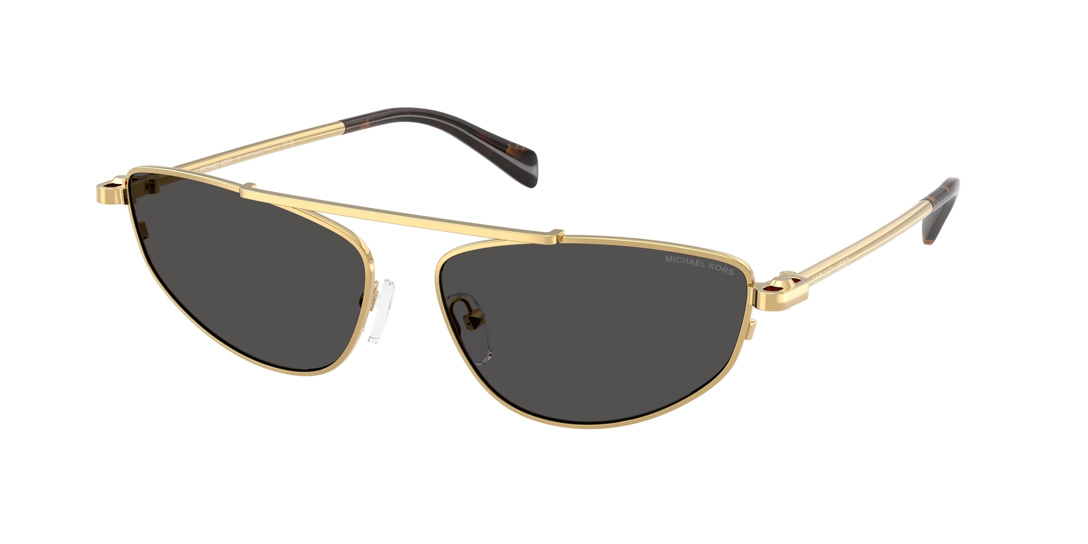 Michael Kors BUENOS AIRES MK1164 Irregular Sunglasses 189687-Yellow Gold Shiny 60-140-15 - Color Map Gold