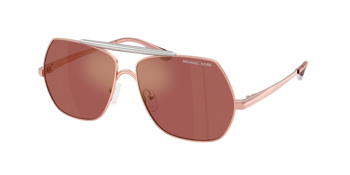 Michael Kors MK1173 Pilot Sunglasses for Women — Free Shipping - 58-140-13 / 1108E4-Rose Gold