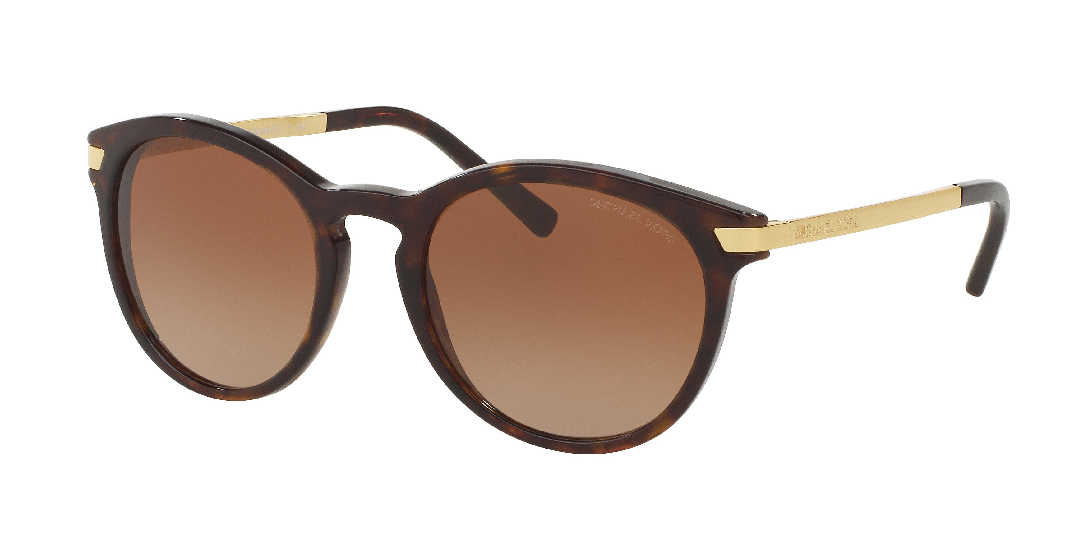 Michael Kors ADRIANNA III MK2023 Round Sunglasses 310613-Dark Tortoise 53-135-21 - Color Map Tortoise