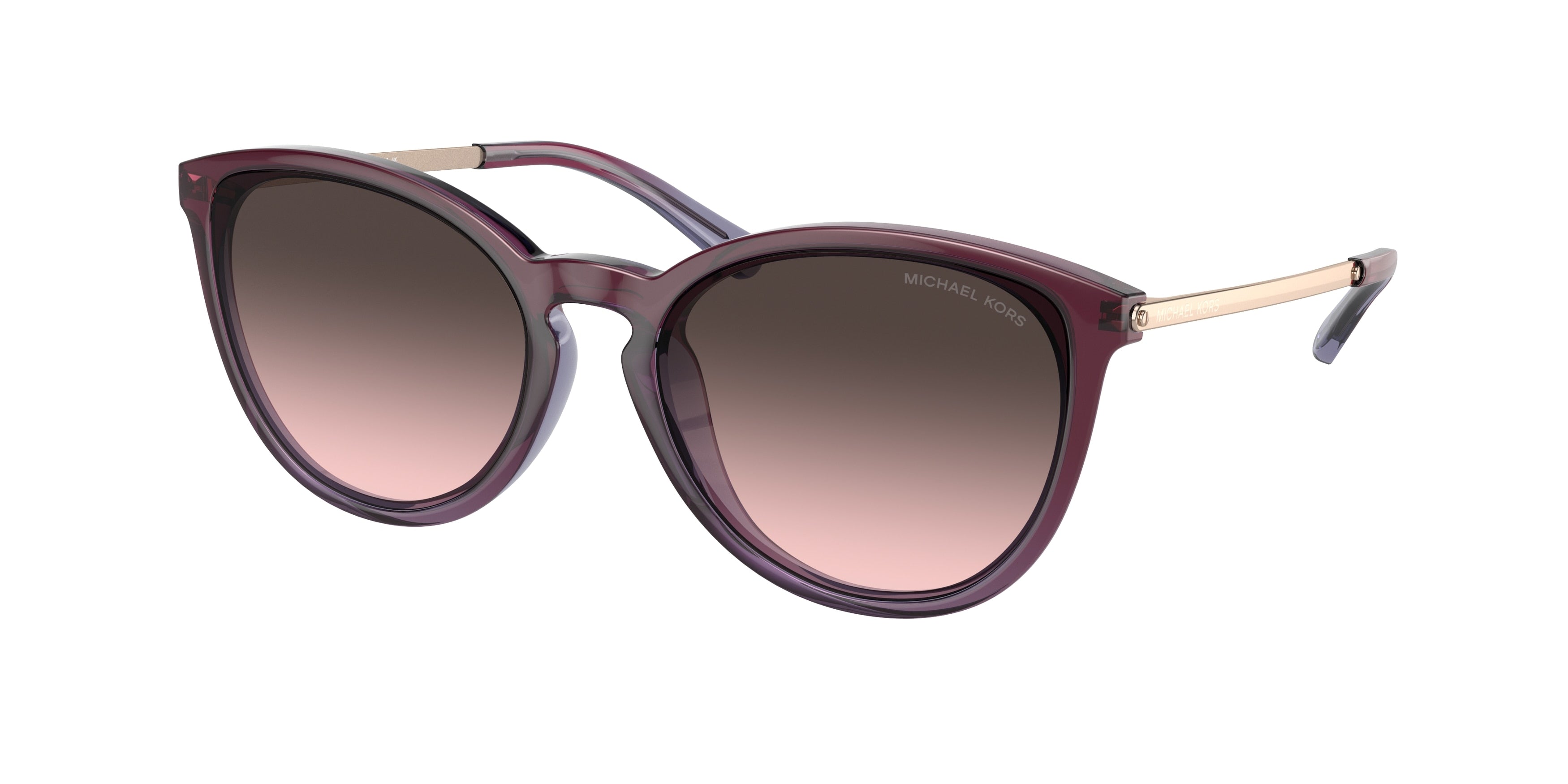 Michael Kors CHAMONIX MK2080U Round Sunglasses 325746-Plum Gradient 56-140-18 - Color Map Violet