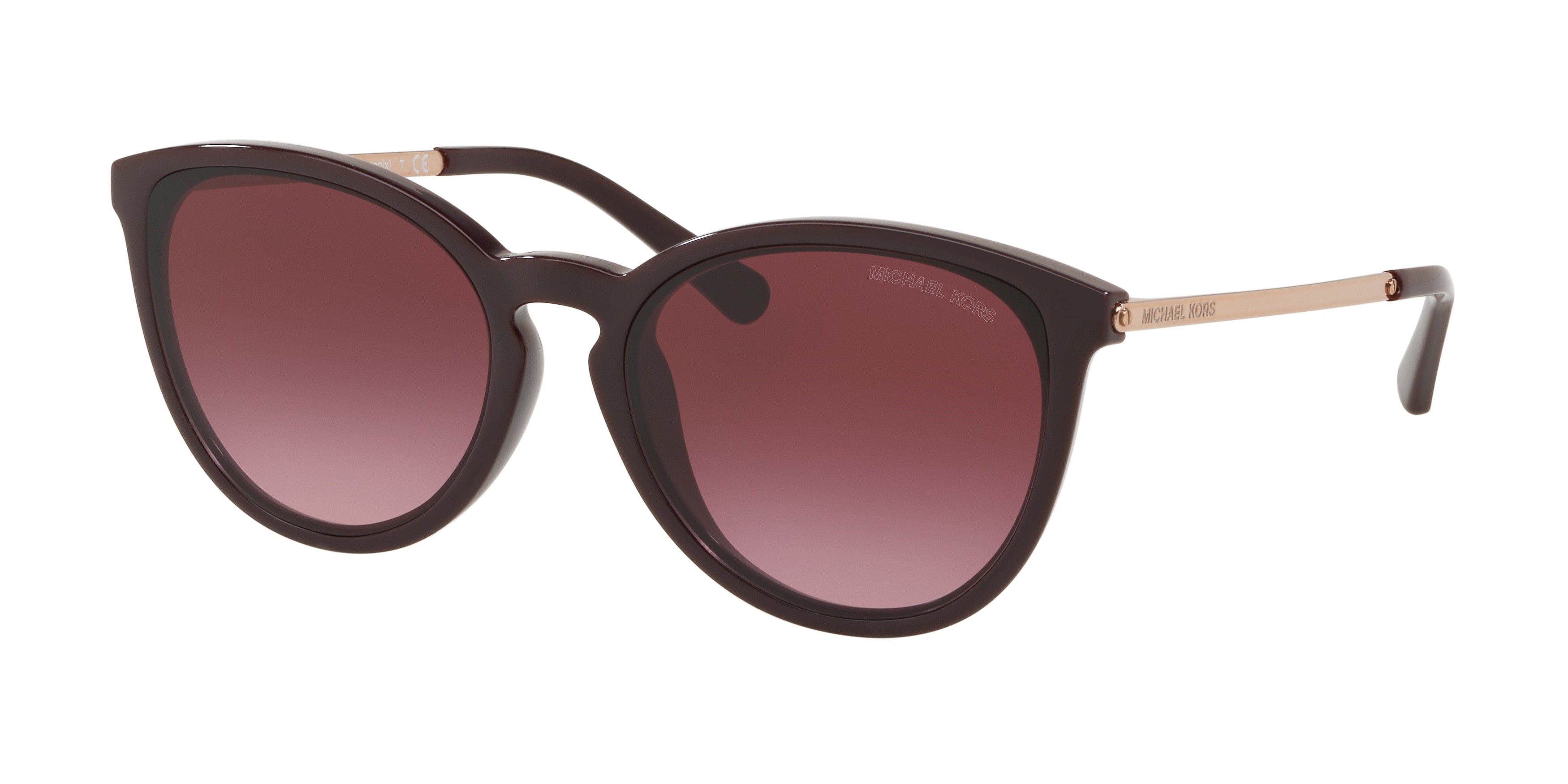 Michael Kors CHAMONIX MK2080U Round Sunglasses 33448H-Cordovan 56-140-18 - Color Map Brown