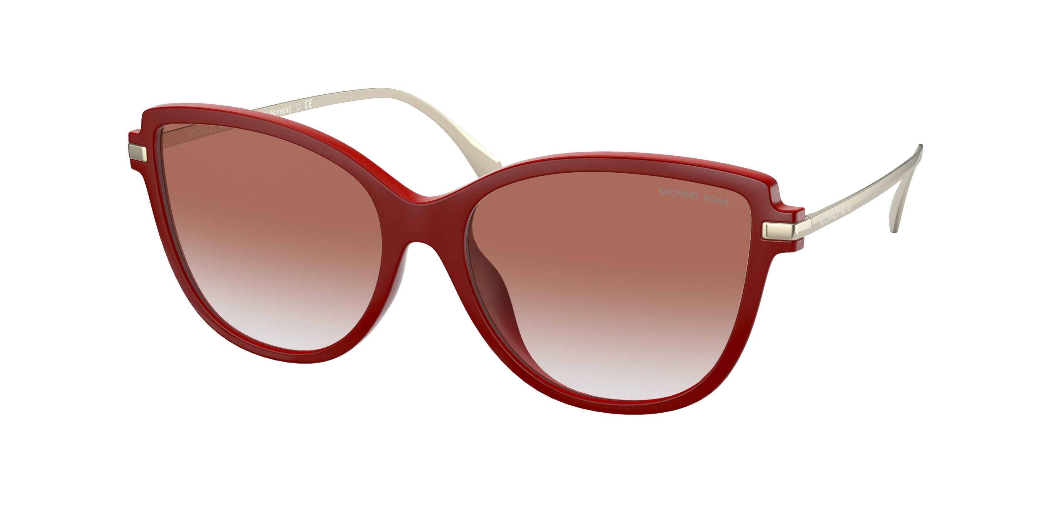 Michael Kors SORRENTO MK2130U Cat Eye Sunglasses 3547V0-Terracota 56-140-16 - Color Map Brown